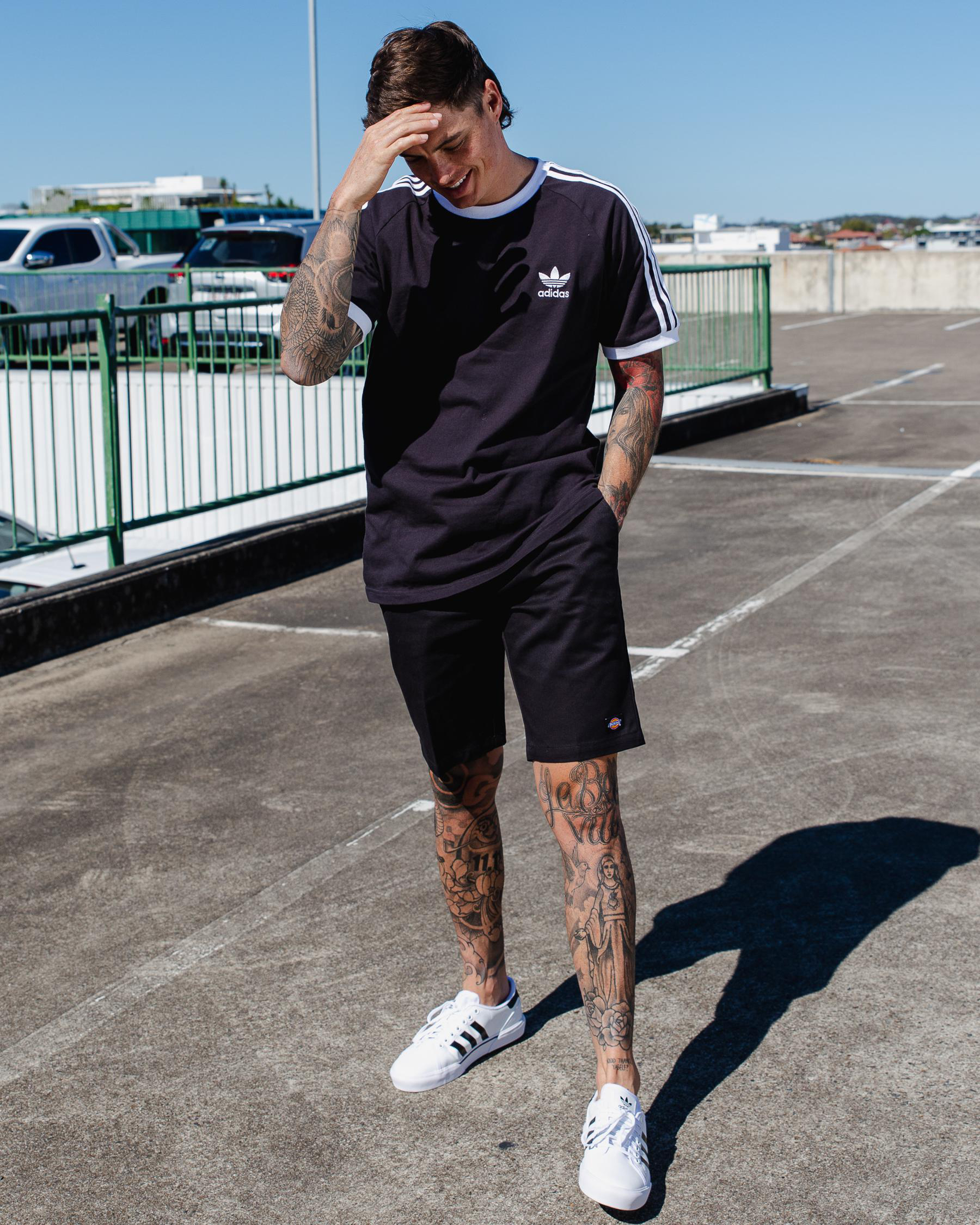 Shop Adidas 3 Stripes T Shirt In Black Fast Shipping Easy Returns Shop Adidas 3 Stripes T Shirt In Black Fast Shipping Easy Returns