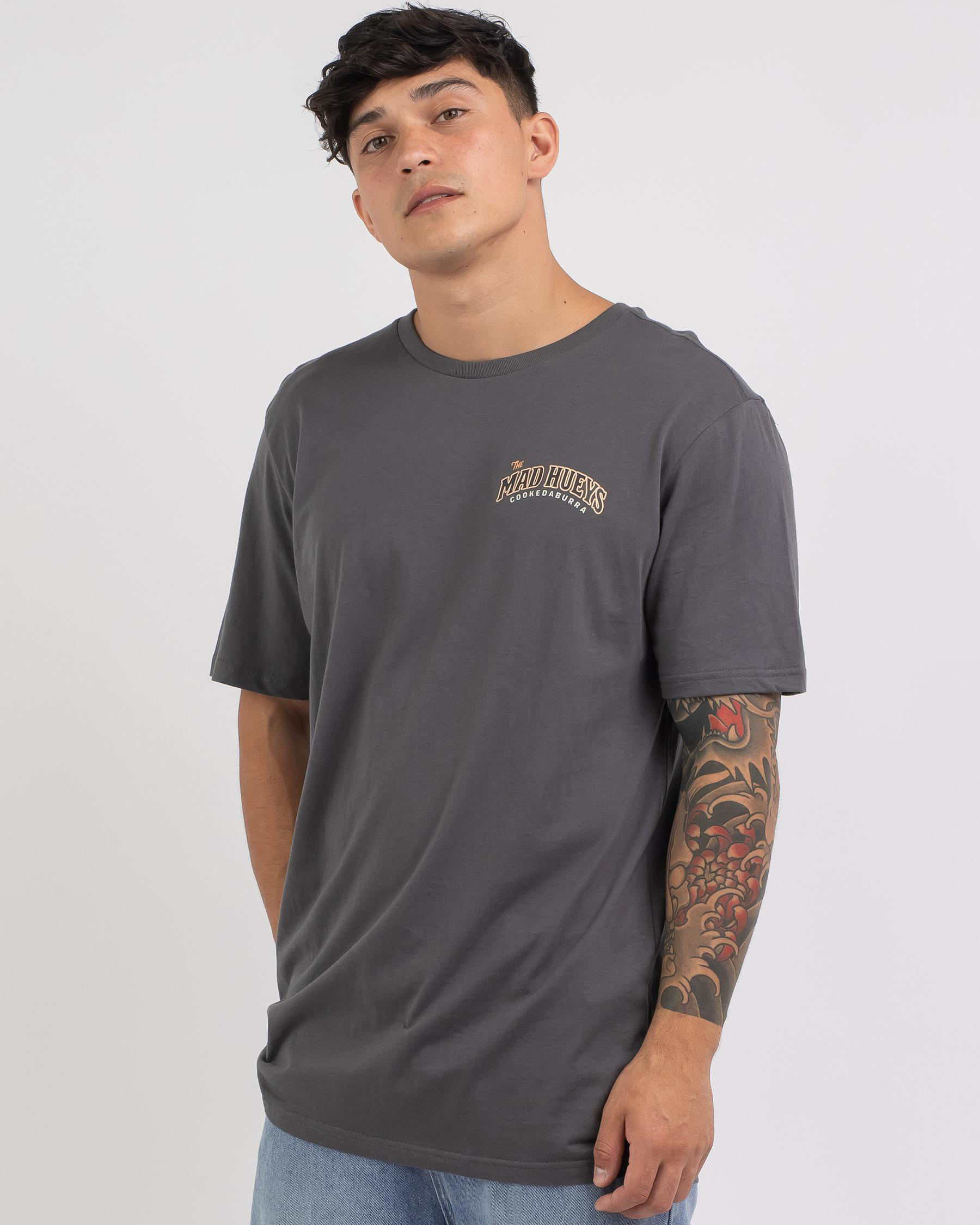The Mad Hueys Cookedaburra II T-Shirt In Charcoal - Fast Shipping ...