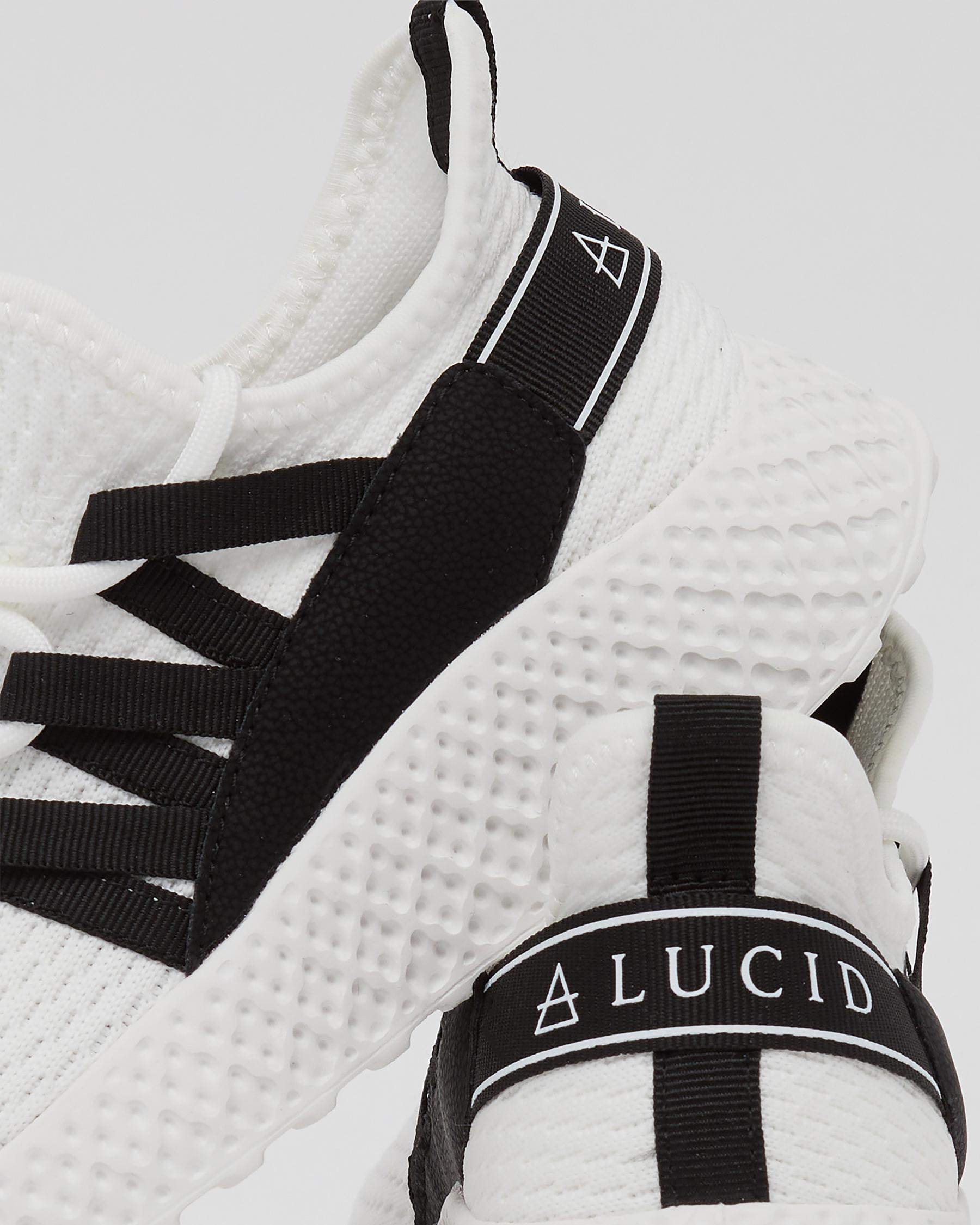 Lucid Boys' Bolton Shoes In White/black - Fast Shipping & Easy Returns ...