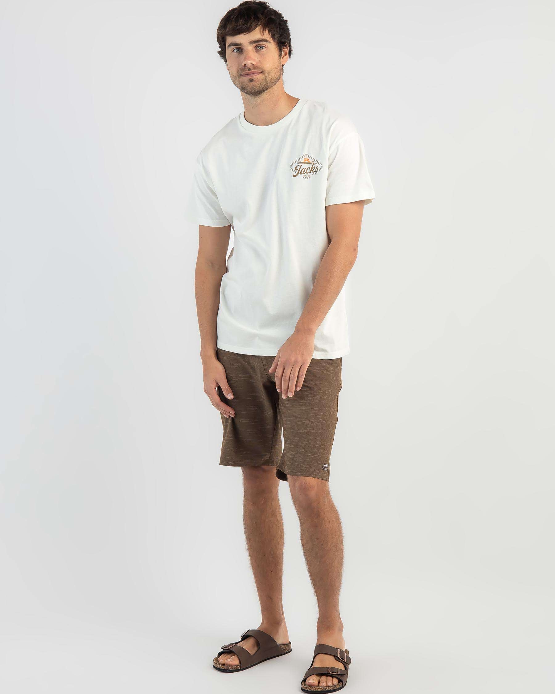 Jacks Coded T-Shirt In Off White - Fast Shipping & Easy Returns - City ...
