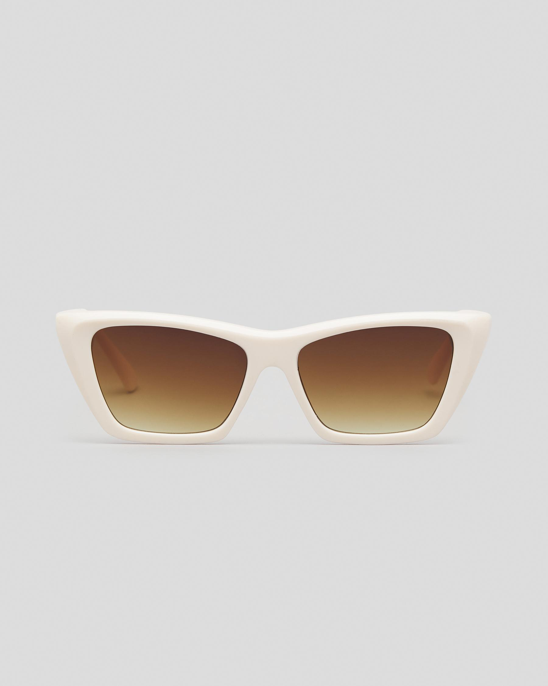 Indie Eyewear Dallas Sunglasses In Seashell/grad Brown Fast Shipping