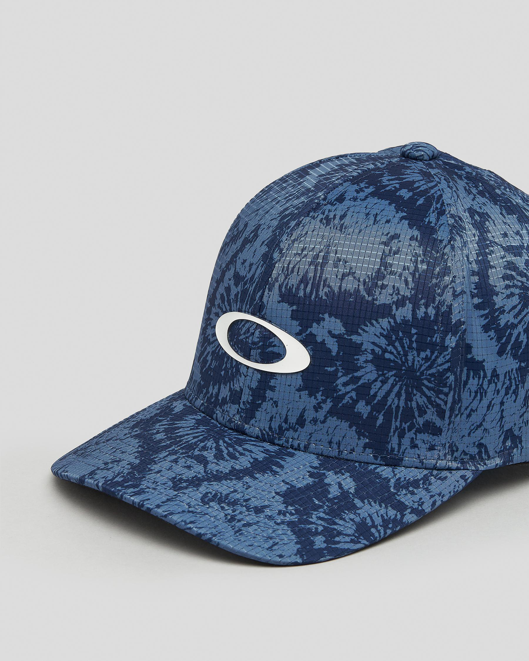 Shop Oakley Mountain Dye Ellipse Cap In Blue Mountain - Fast Shipping ...