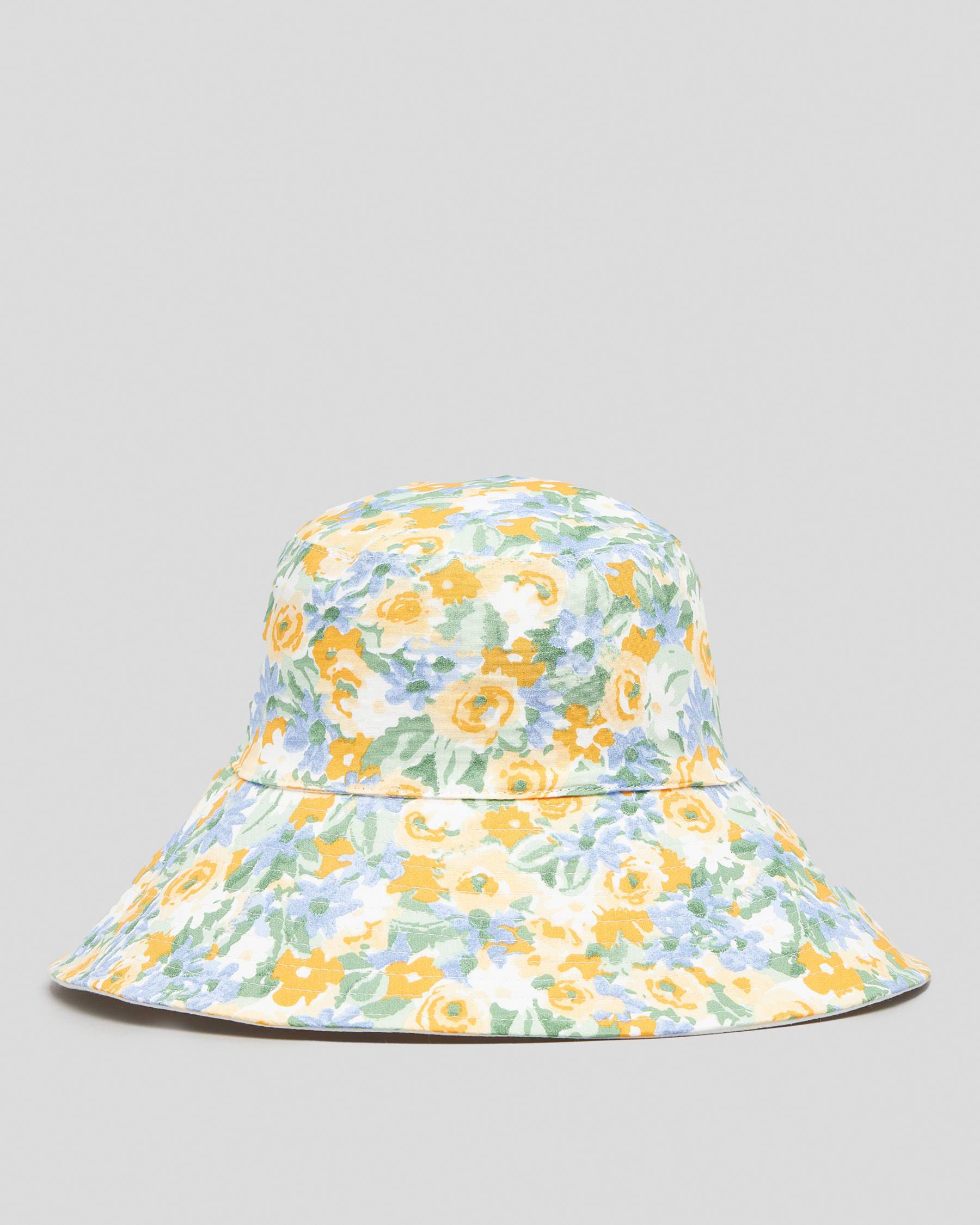 Rusty Flora Reversible Bucket Hat In Sunlight - Fast Shipping & Easy ...