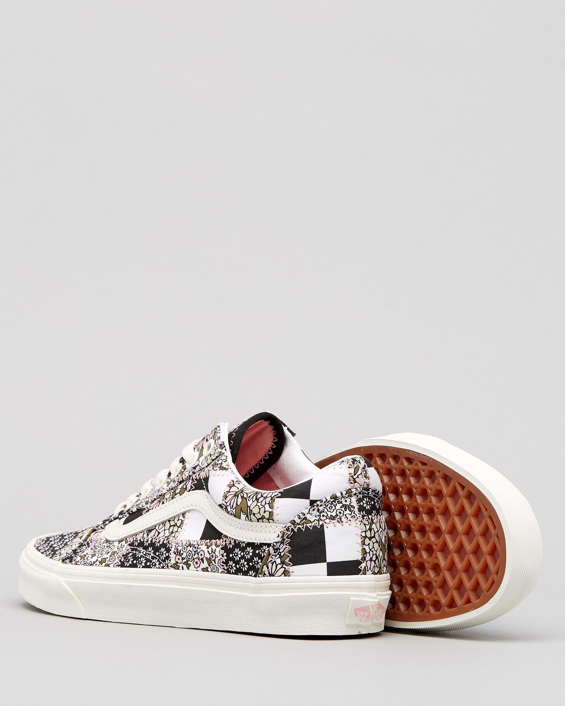 Vans Womens Old Skool Shoes In Multi/ Marshmellow - Fast Shipping ...