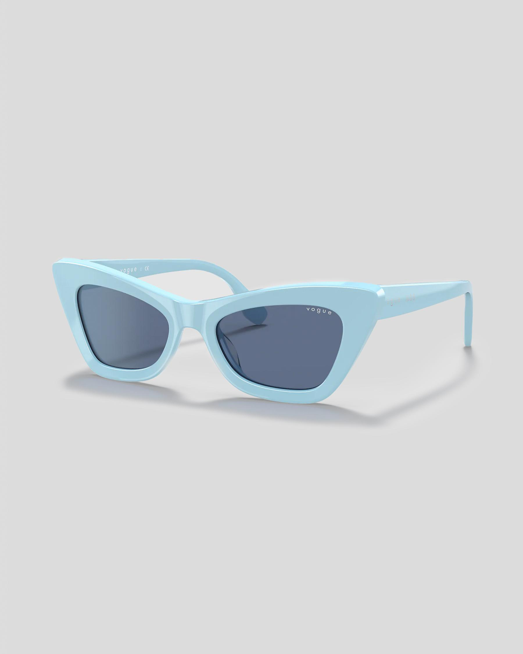 Shop Vogue Eyewear Paris Sunglasses In Blue (516480) Fast Shipping & Easy Returns City Beach