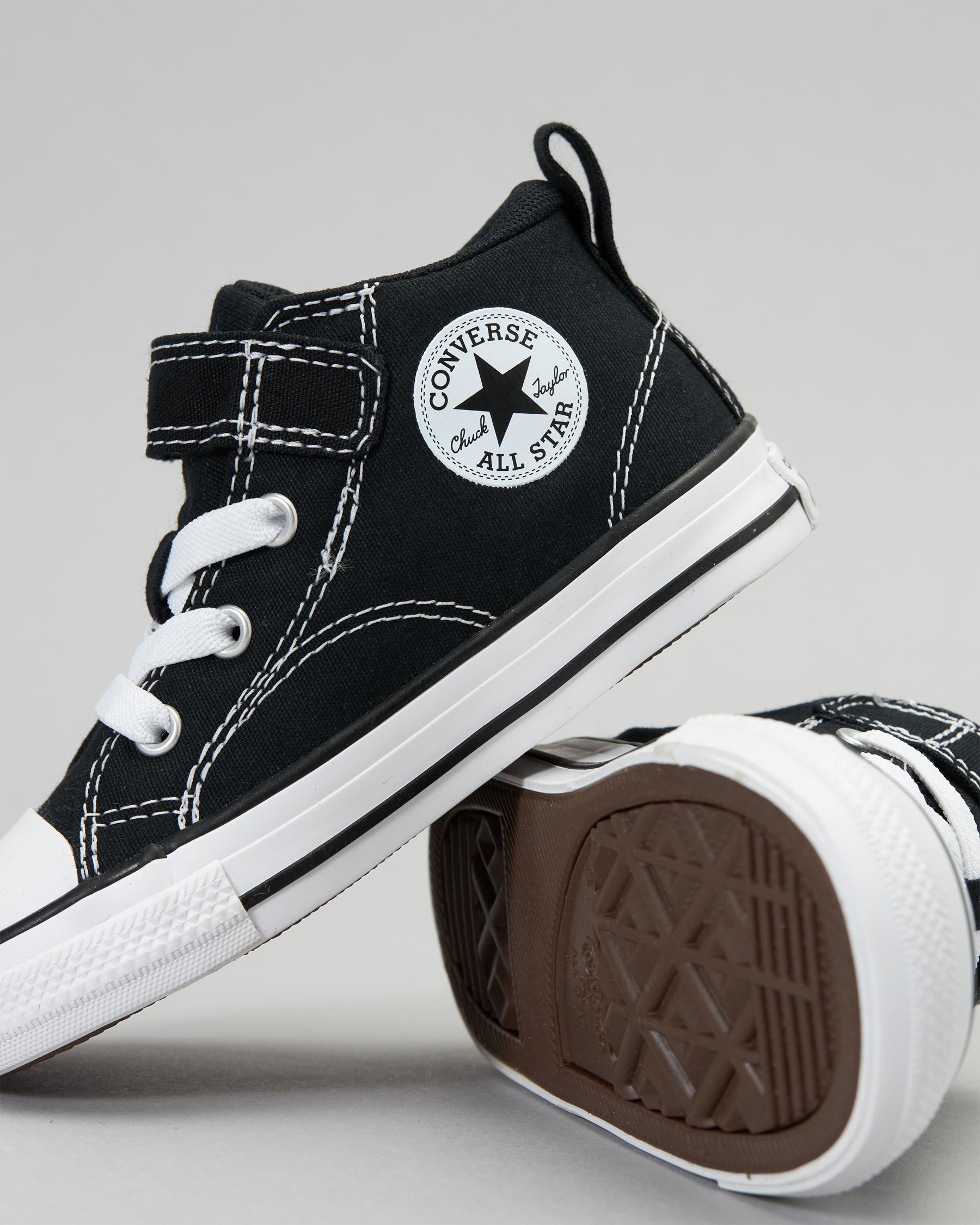 Shop Converse Toddlers' CTAS Malden Street Shoes In Black/black/white