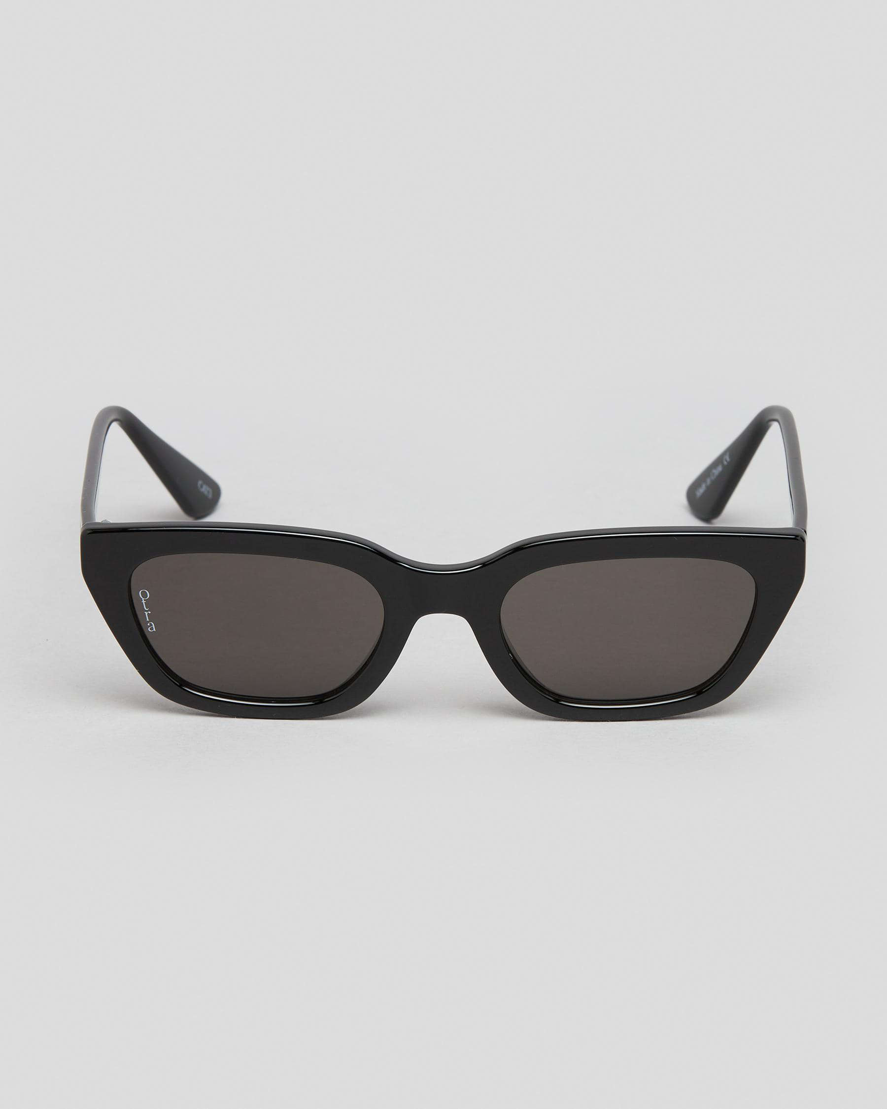 Shop Otra Eyewear Nove Sunglasses In Blk/smk - Fast Shipping & Easy ...
