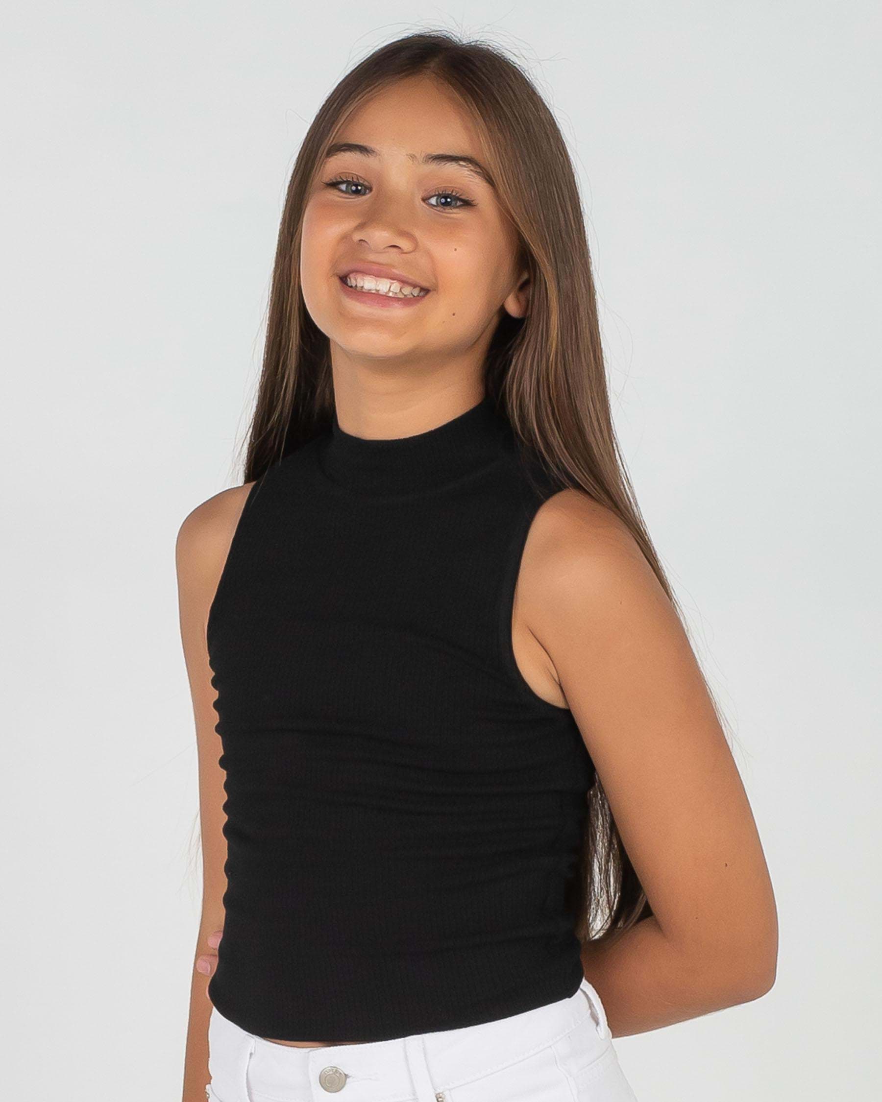 Ava And Ever Girls' Dynamite Top In Black - Fast Shipping & Easy ...