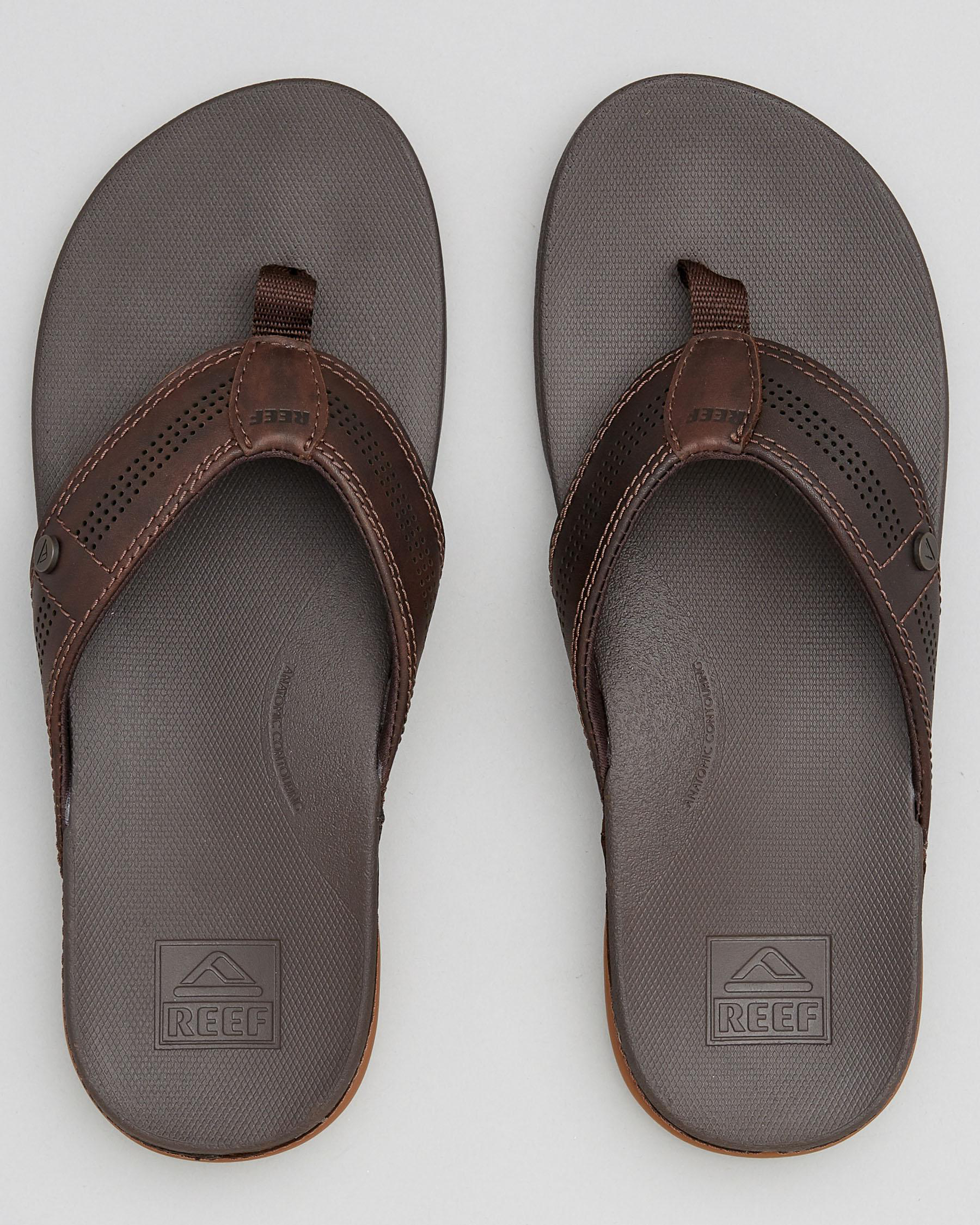 Reef Cushion Bounce Lux Thongs In Brown | City Beach Australia