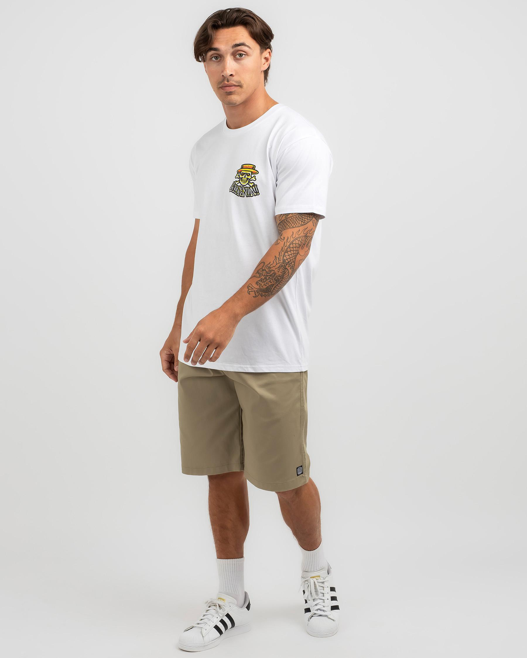 Shop Milton Mango Burnin' T-Shirt In White - Fast Shipping & Easy ...