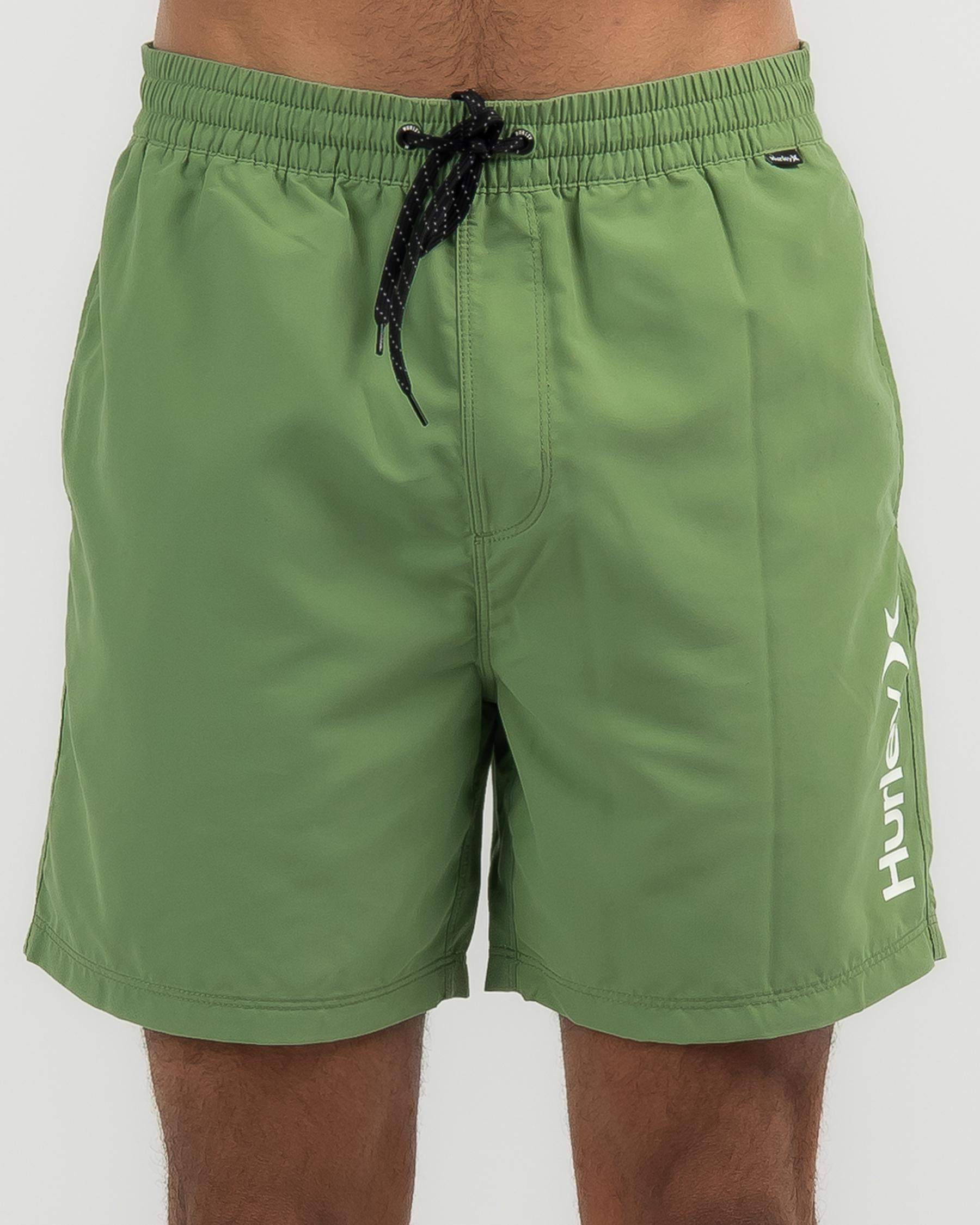 Shop Hurley Hurley One and Only Volley Board Shorts In Loden Frost ...