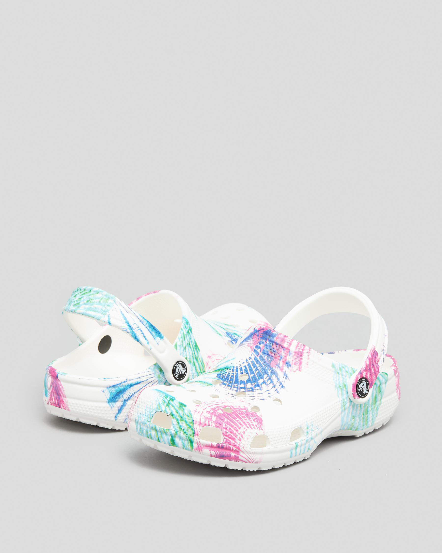 Crocs Cyber Beach Classic Clog In Multi/white | City Beach New Zealand