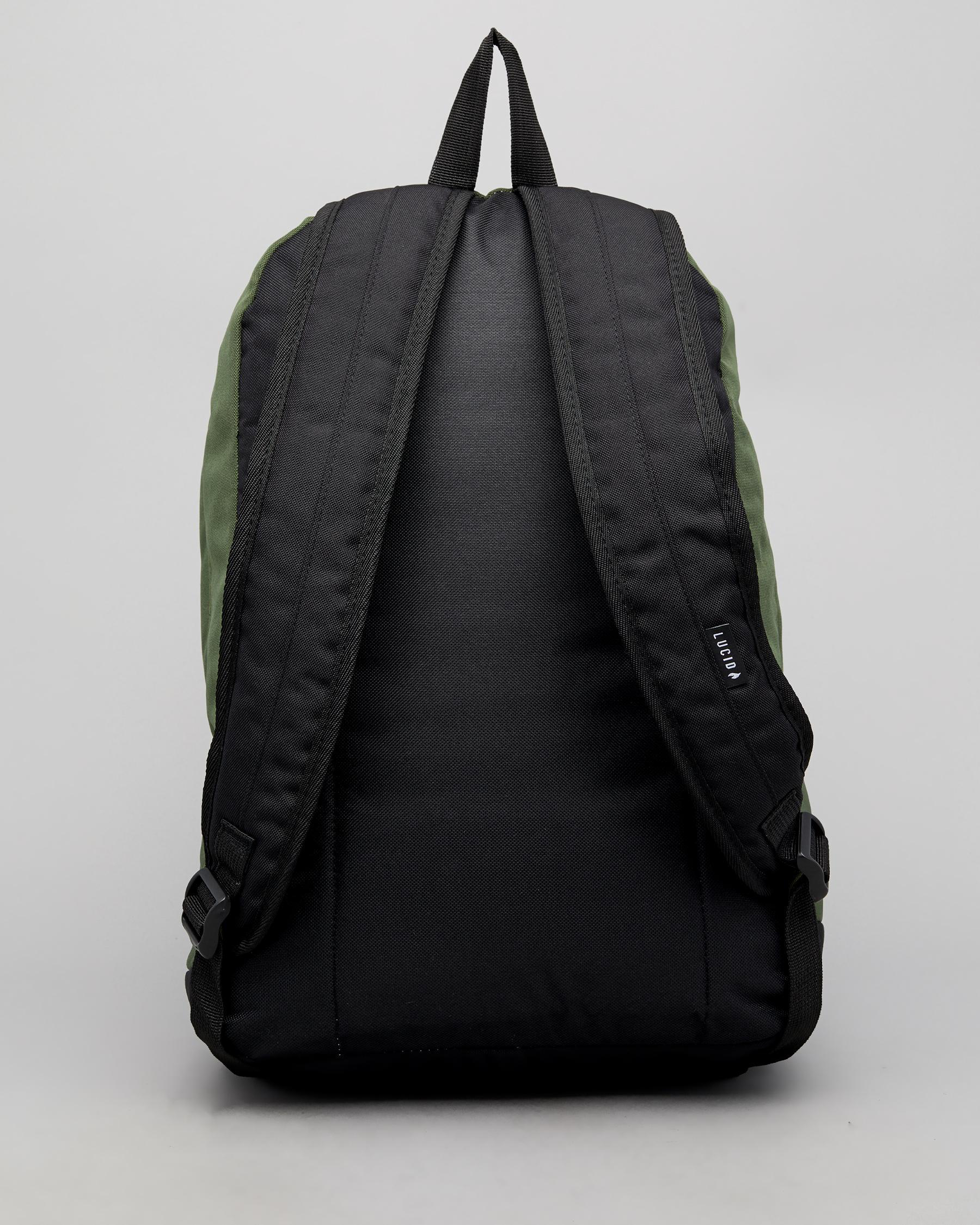 Lucid Vendor Backpack In Olive/black FREE* Shipping & Easy Returns