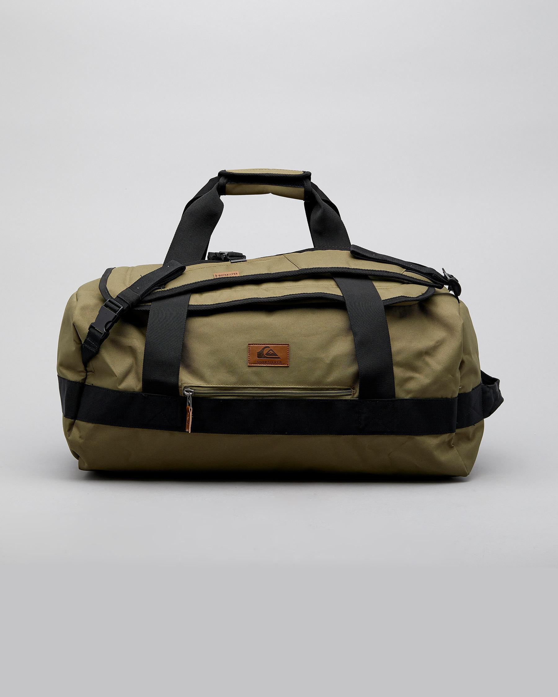 Quiksilver Crossing Duffle Bag In Burnt Olive Fast Shipping & Easy