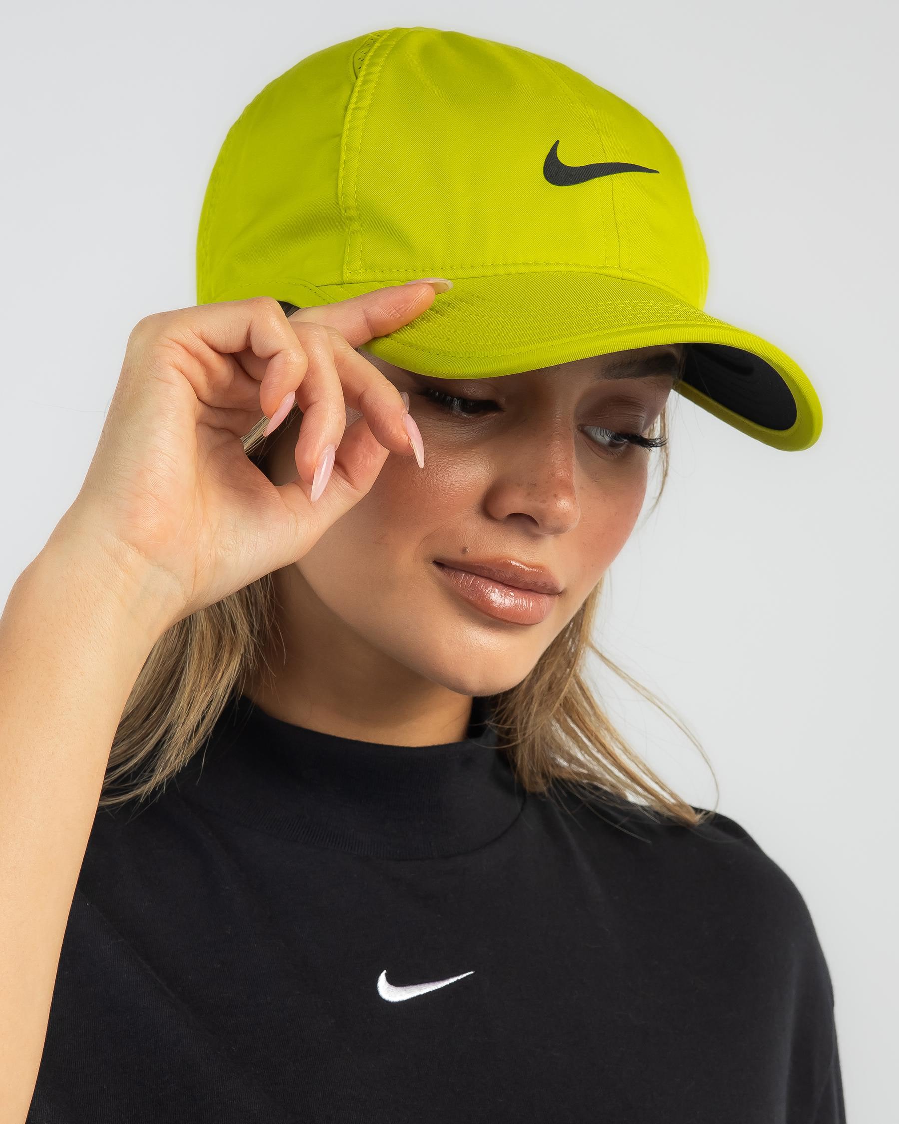 Nike Featherlight Cap In Bright Cactus/black - Fast Shipping & Easy ...