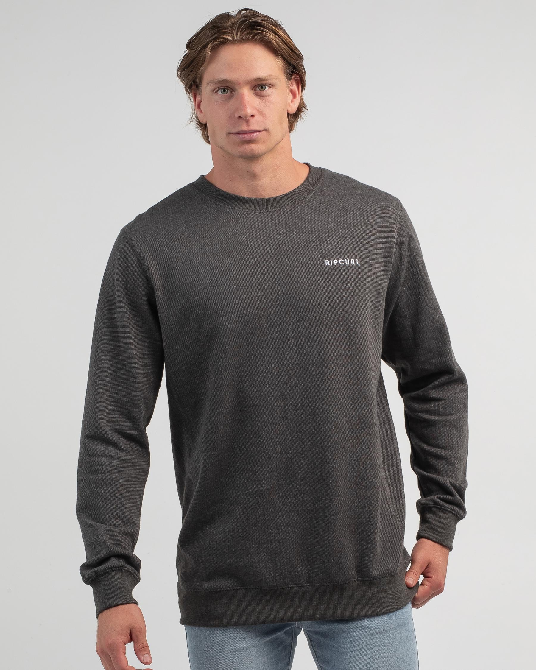 Rip Curl Core Crew Sweatshirt In Grey Marle - Fast Shipping & Easy ...