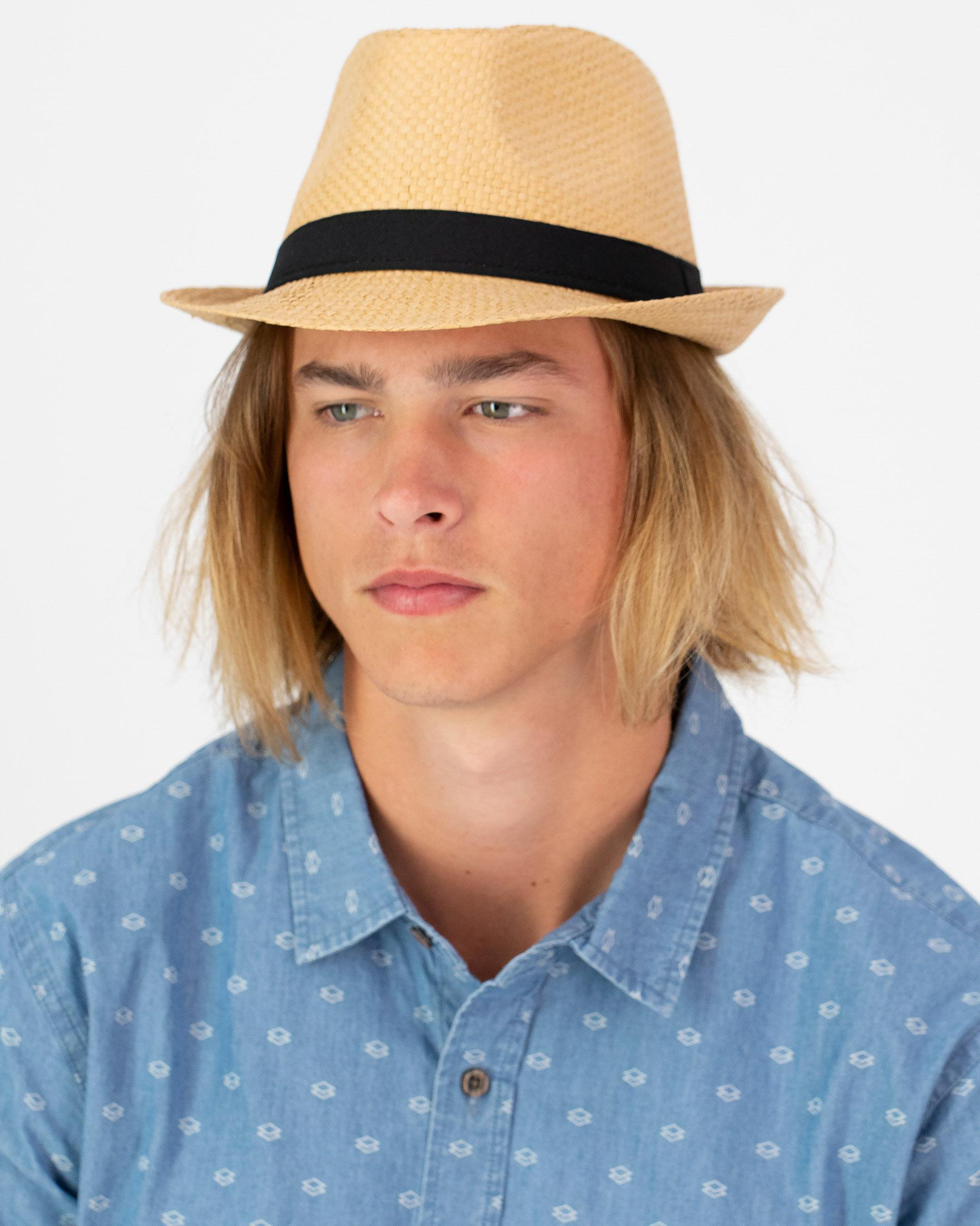 Shop Lucid Pedro Straw Fedora In Natural Fast Shipping & Easy Returns