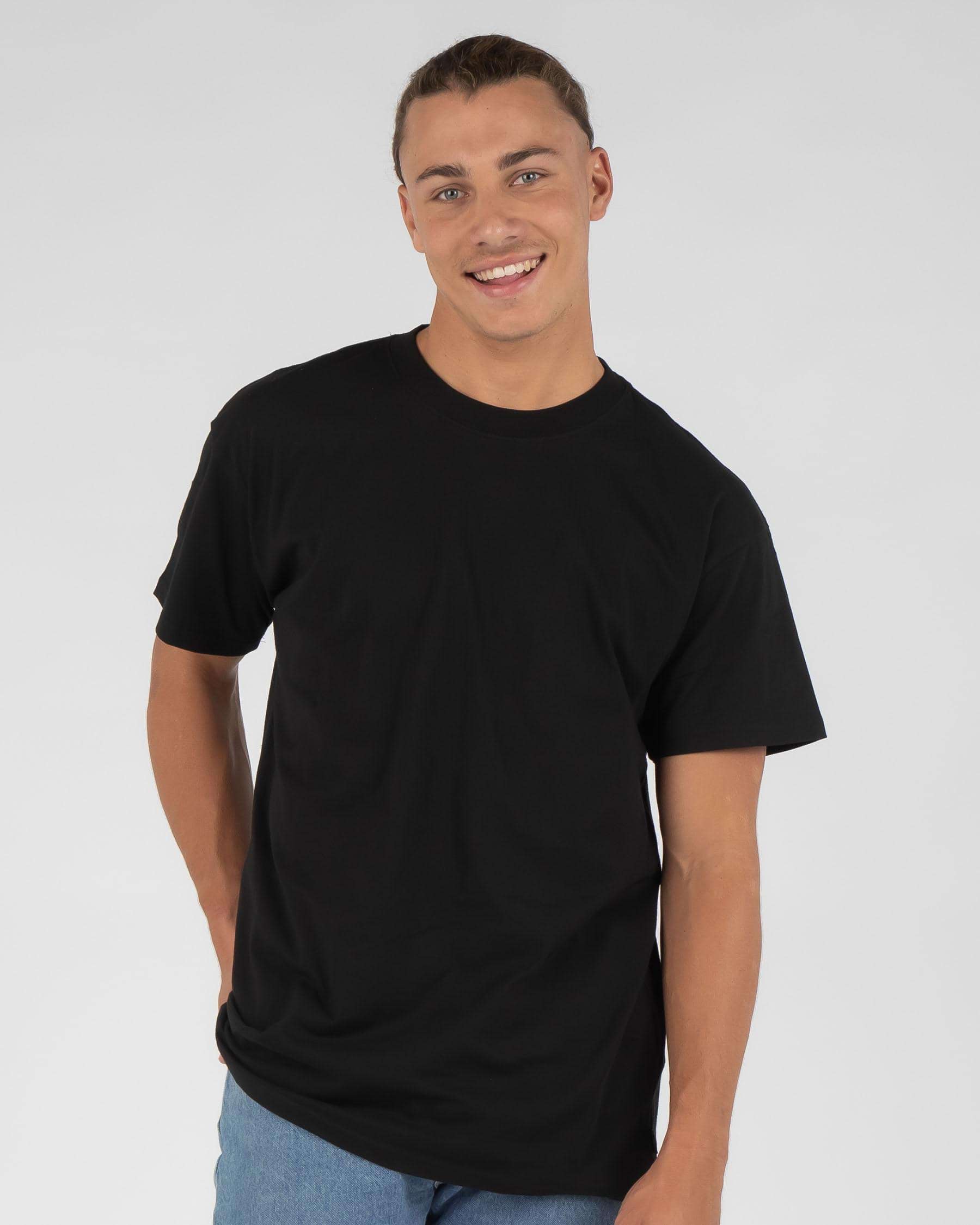 Shop Billabong Solid Blank T-Shirt In Black - Fast Shipping & Easy ...