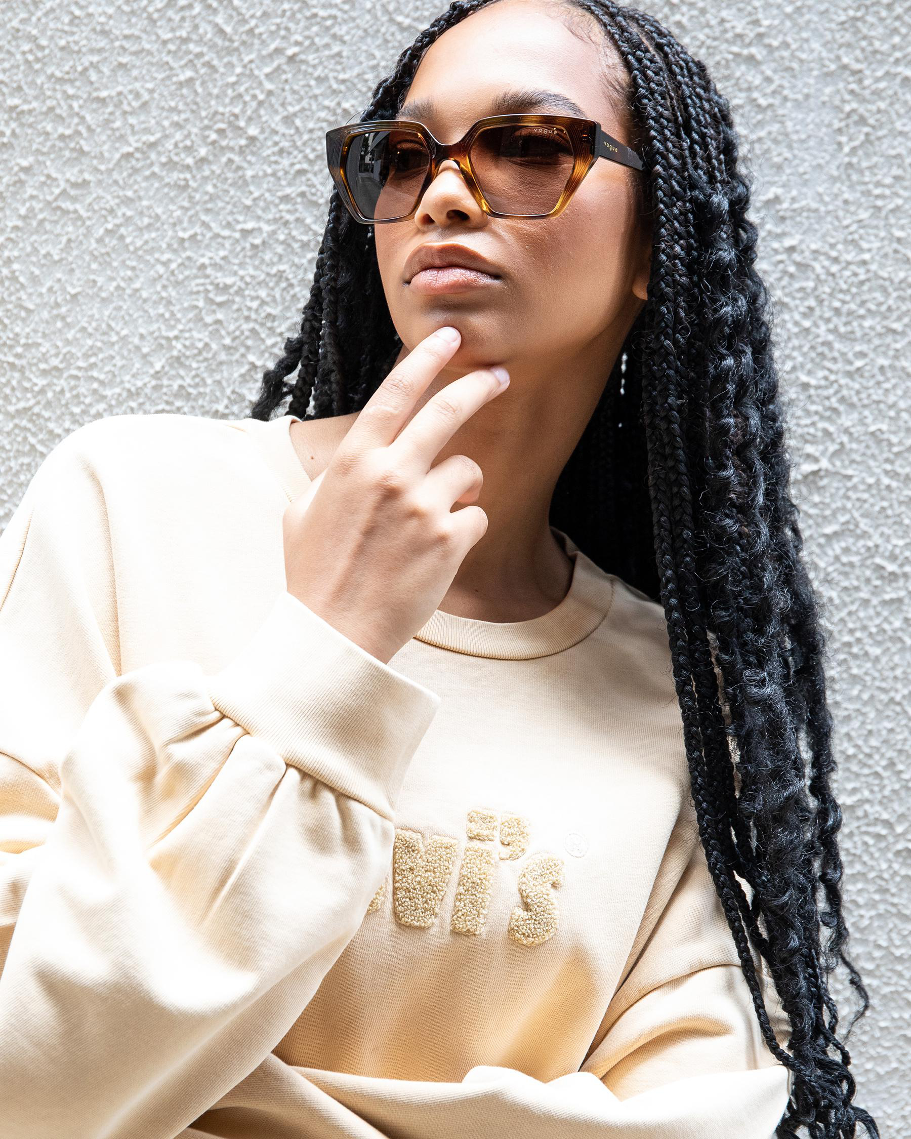 Shop Vogue Eyewear Malaga Sunglasses In Tort (W65613) Fast Shipping