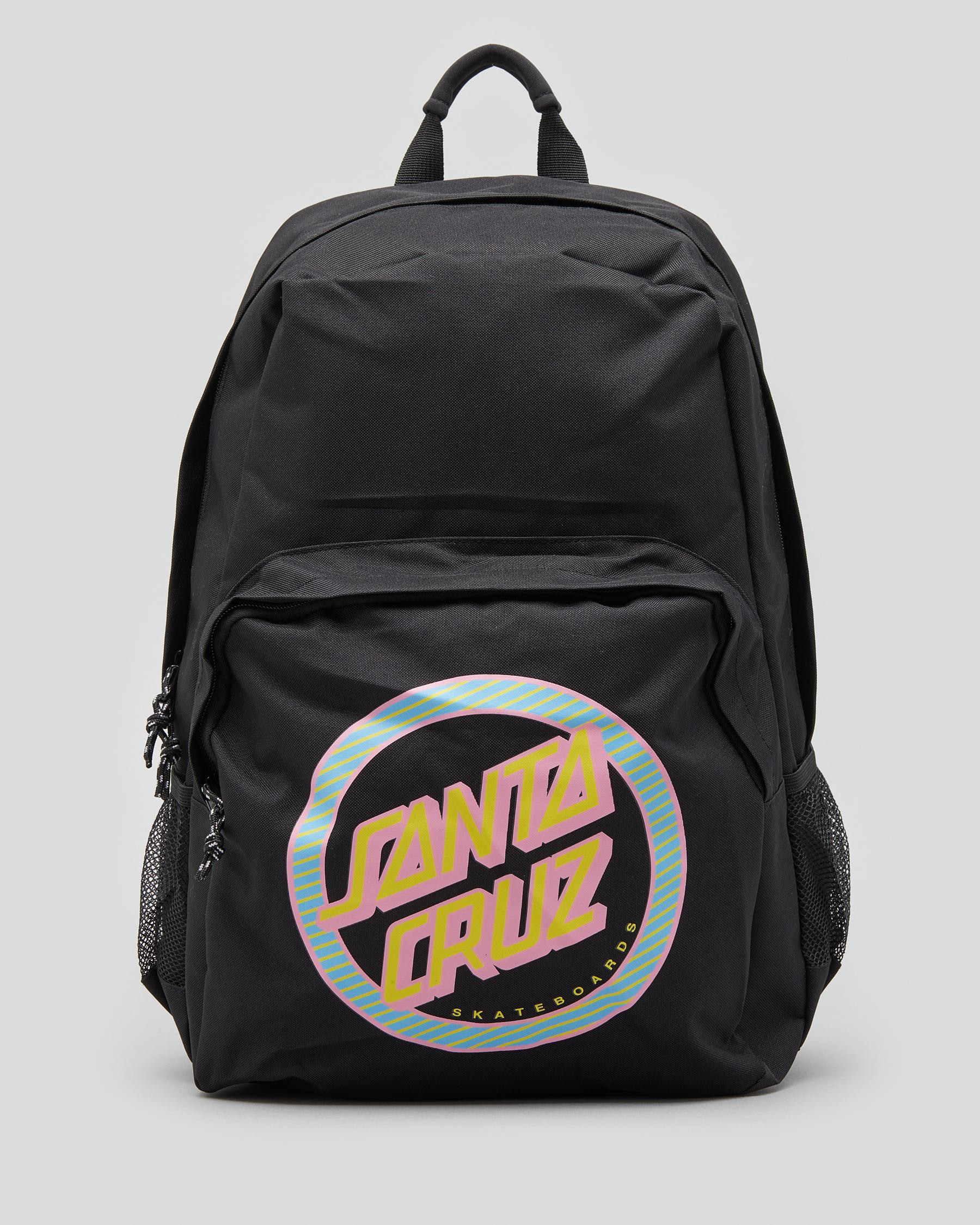 Santa Cruz Striped Reverse Dot Backpack In Black - Fast Shipping & Easy ...
