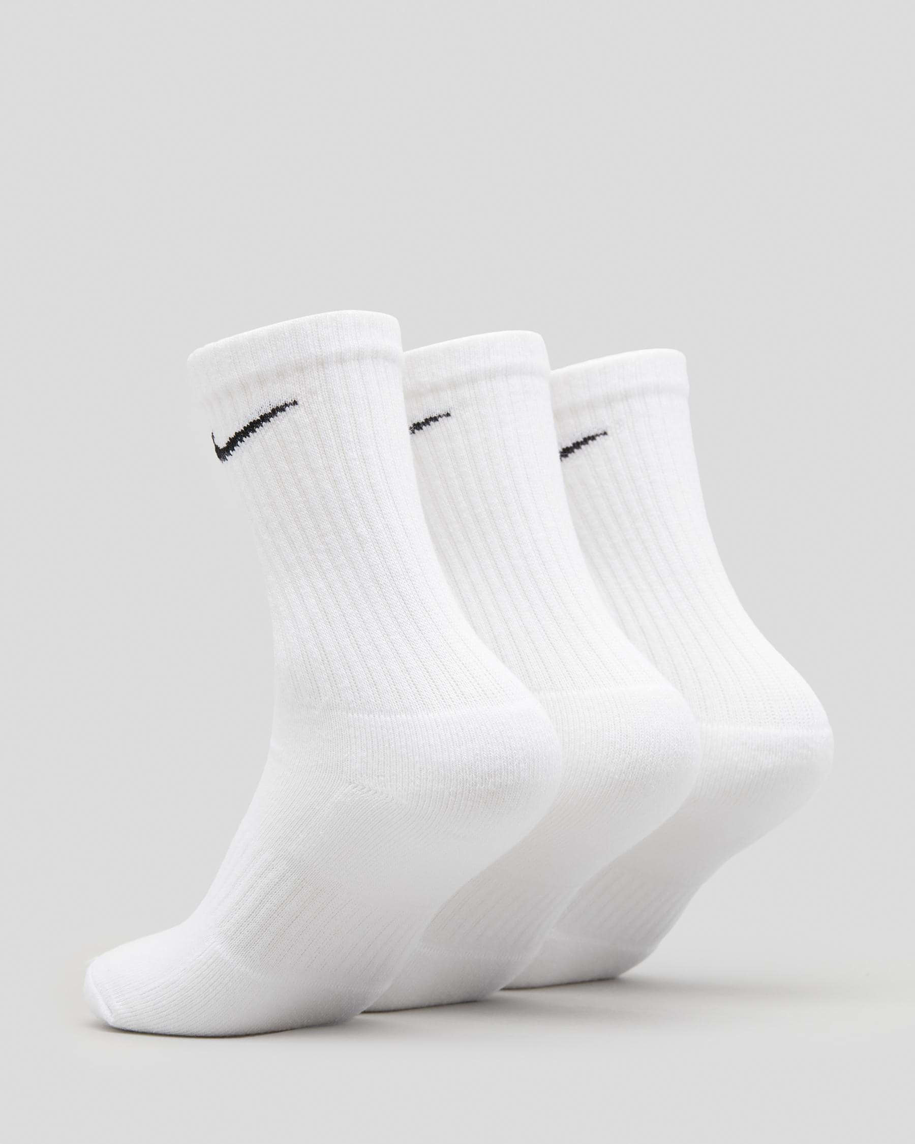 Nike Boys' Perfect Cushion Crew Trai In White/black - Fast Shipping ...
