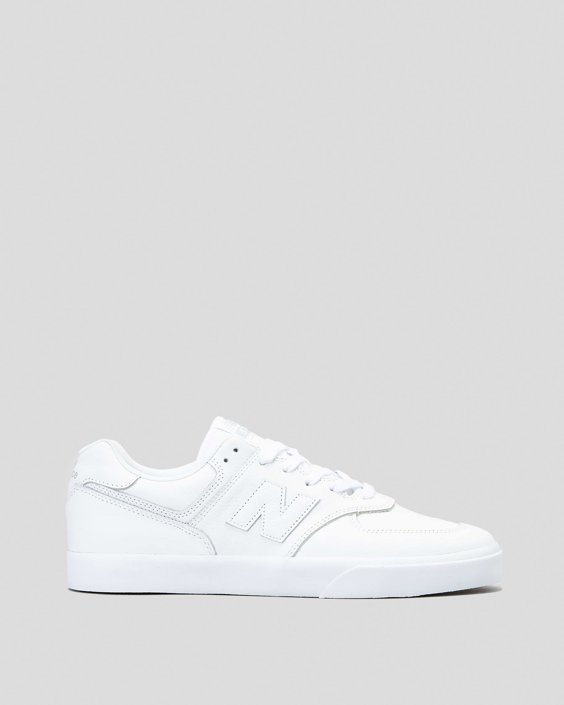 Shop New Balance NB 574 Shoes In White/white - Fast Shipping & Easy ...