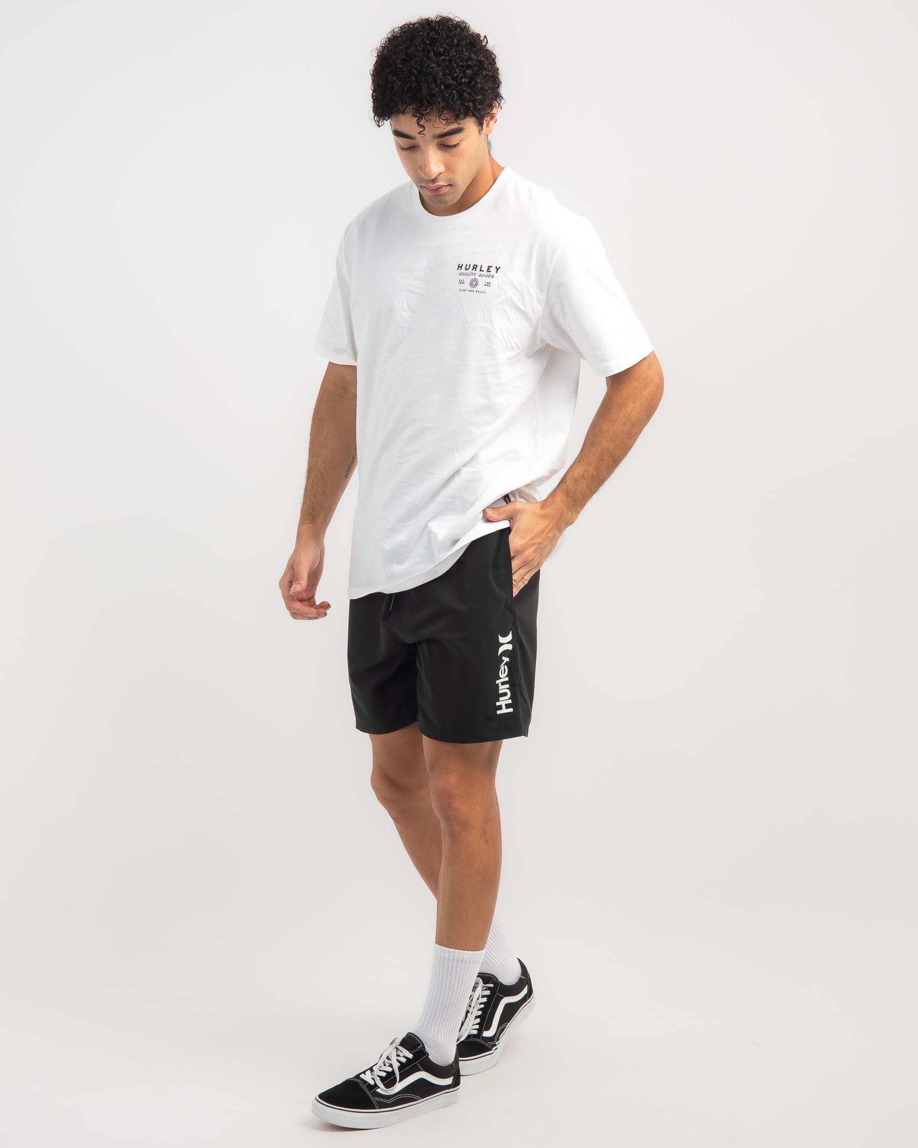 Hurley Hurley One and Only Volley Board Shorts In Black - Fast Shipping ...
