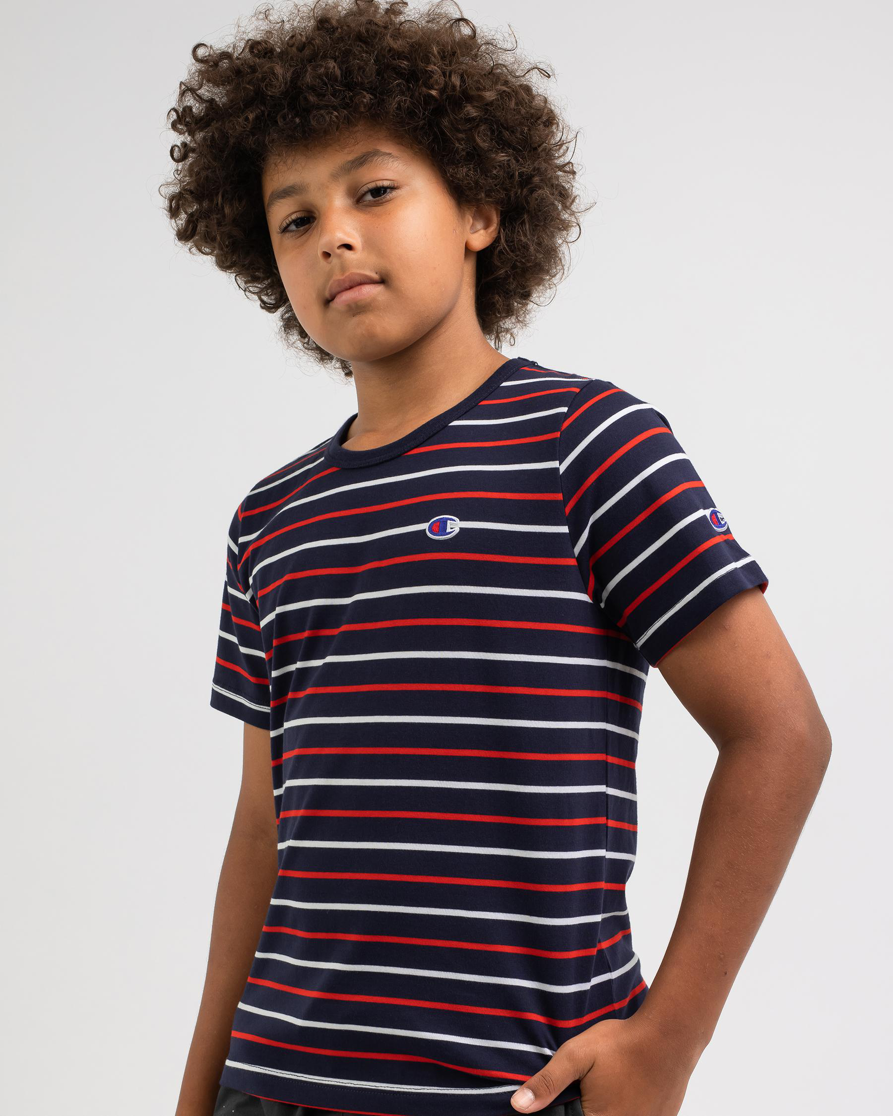 Boys Striped Oversized T-Shirts - Loose Fit Summer Tees For Kids, Soft & Casual