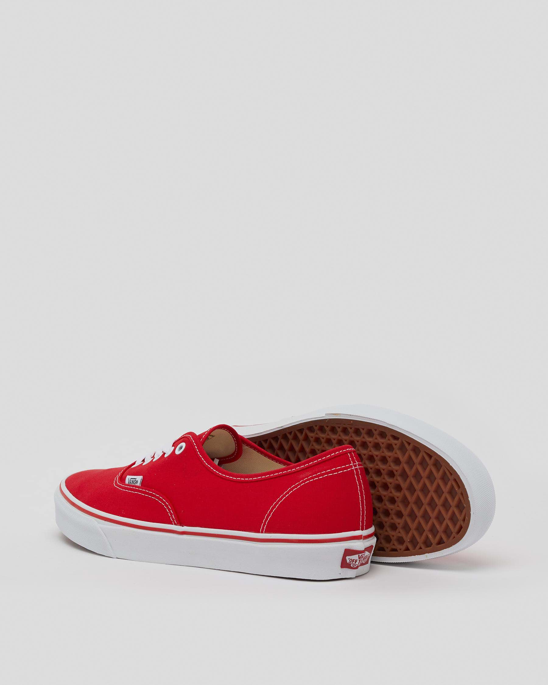 Vans Authentic Shoes In Red - Fast Shipping & Easy Returns - City Beach ...