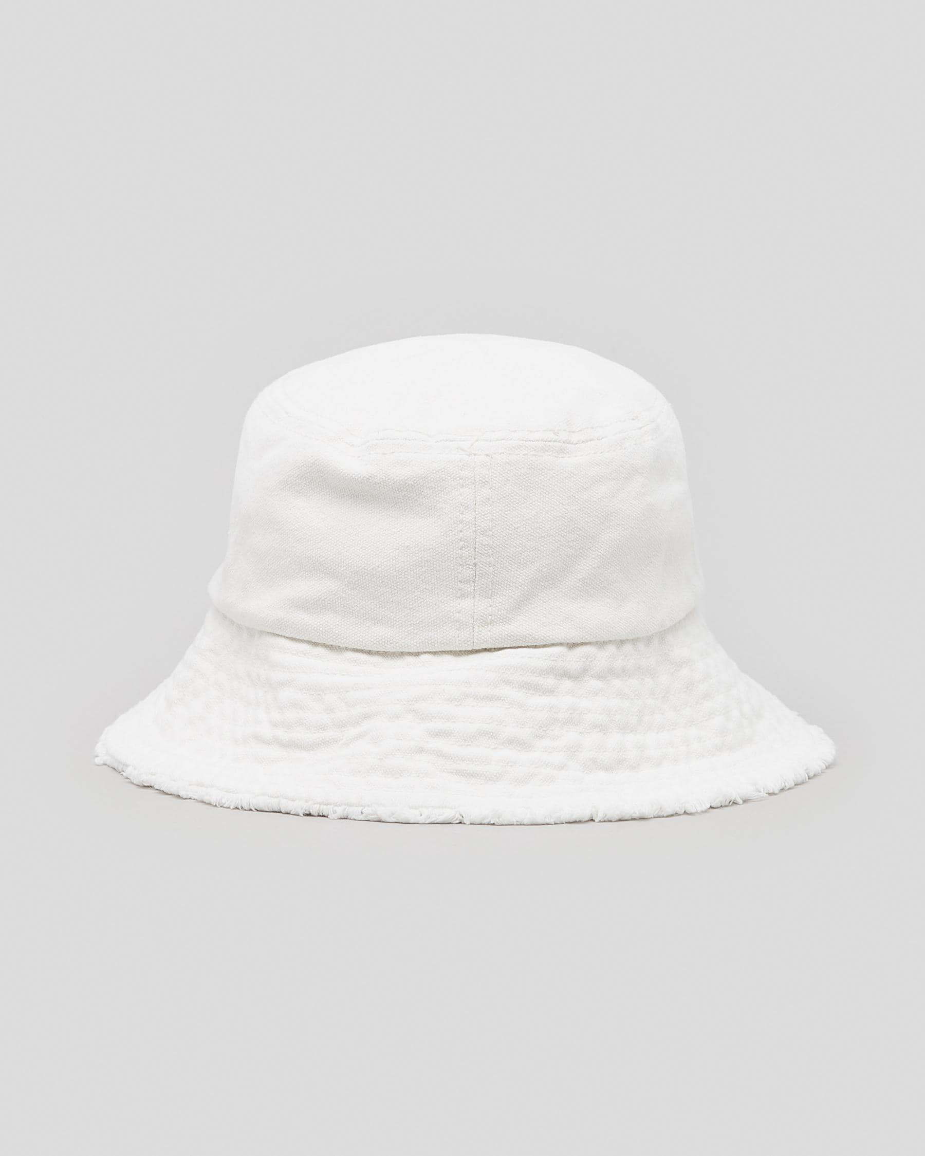 Shop Billabong Girls' Sunday Bucket Hat In White - Fast Shipping & Easy ...