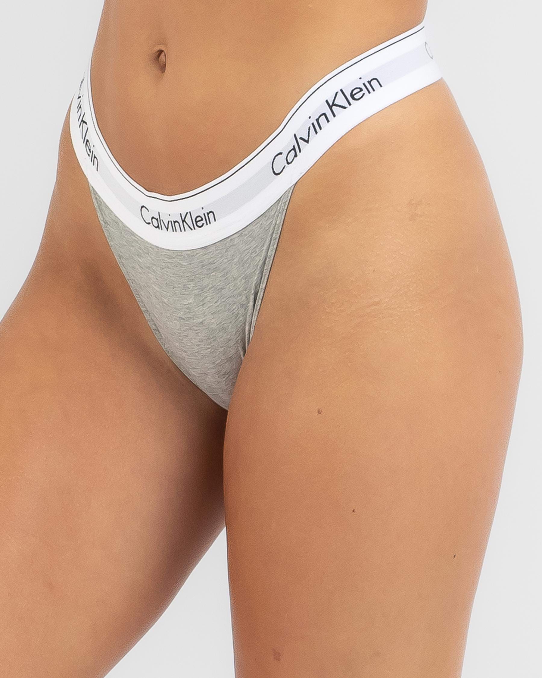 Calvin Klein Autograph Thongs In Grey Heather - FREE* Shipping & Easy  Returns - City Beach United States