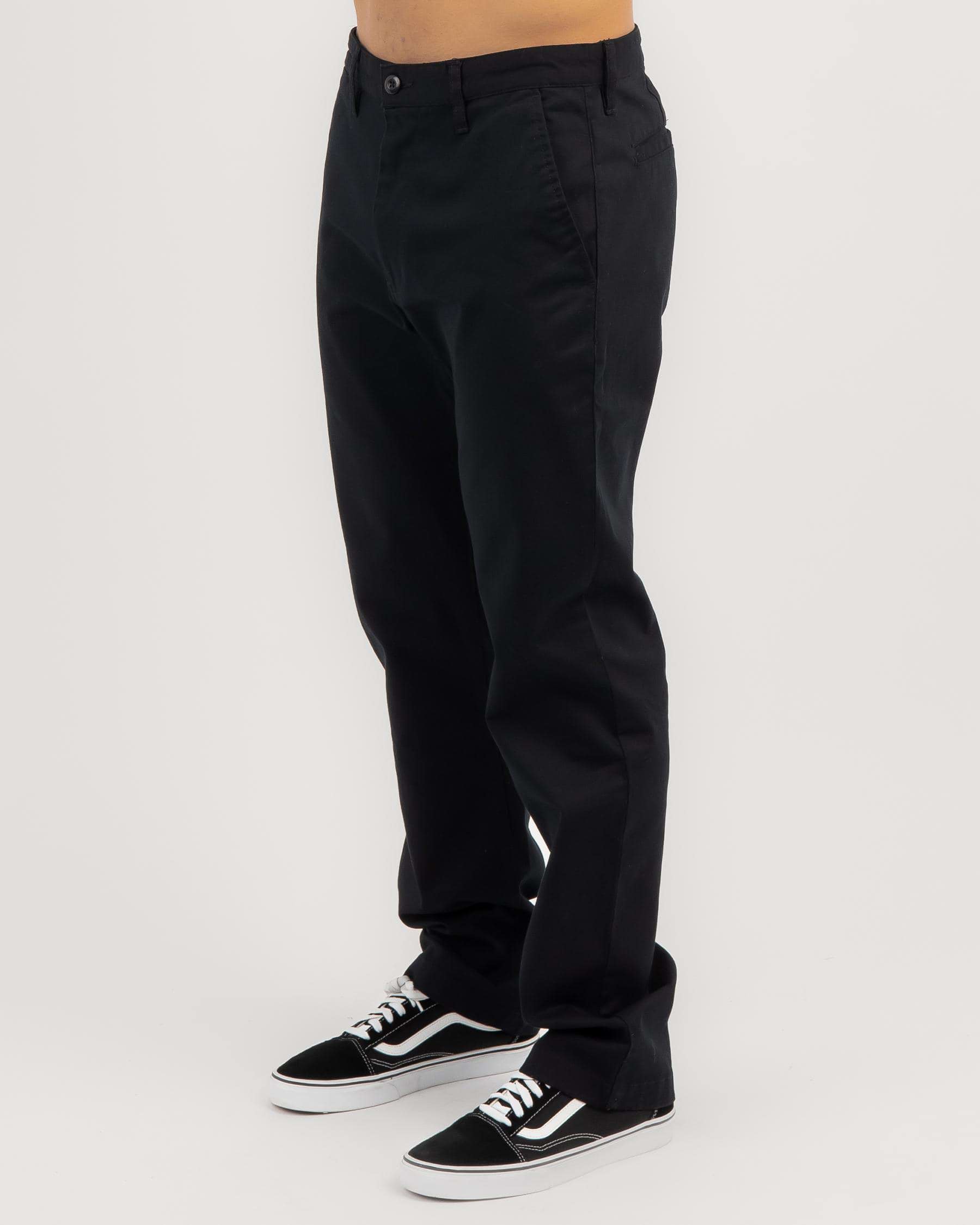 DC Shoes Worker Chino Pants In Black - Fast Shipping & Easy Returns ...
