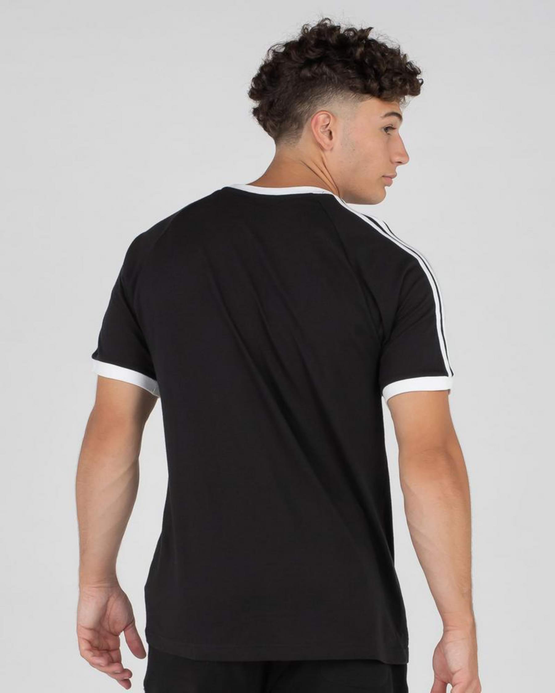 Shop adidas 3-Stripes T-Shirt In Black - Fast Shipping & Easy Returns ...