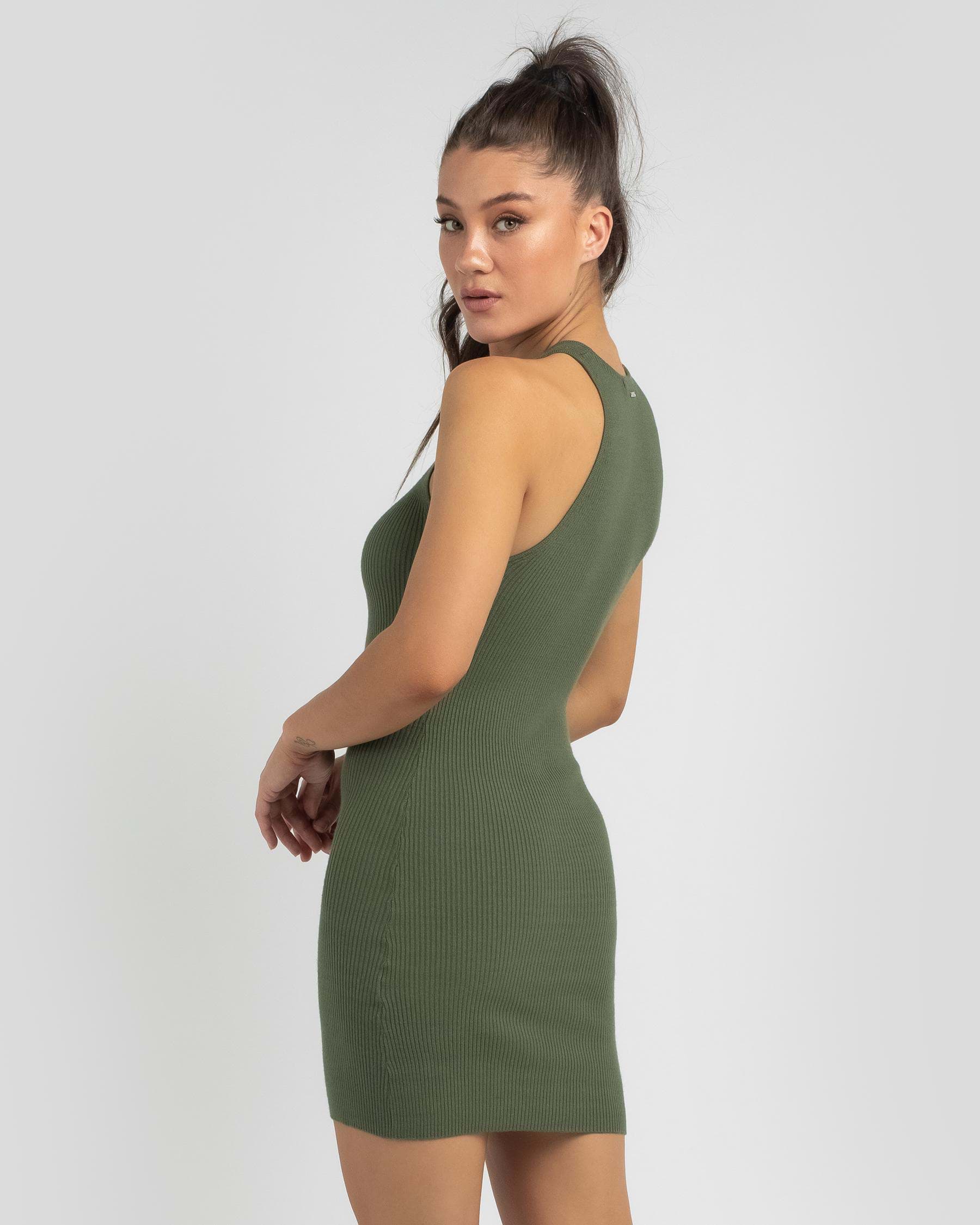 Ava And Ever Bronx Dress In Khaki - Fast Shipping & Easy Returns - City ...