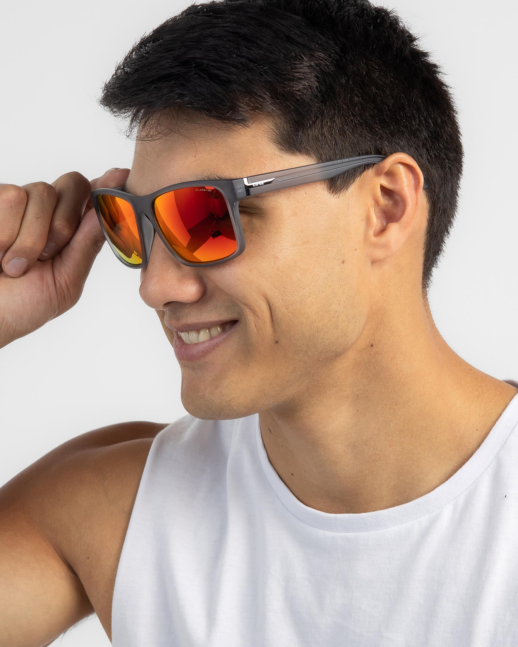 Liive Kerrbox Mirror Polar Sunglasses In Matt Xtal Smoke FREE