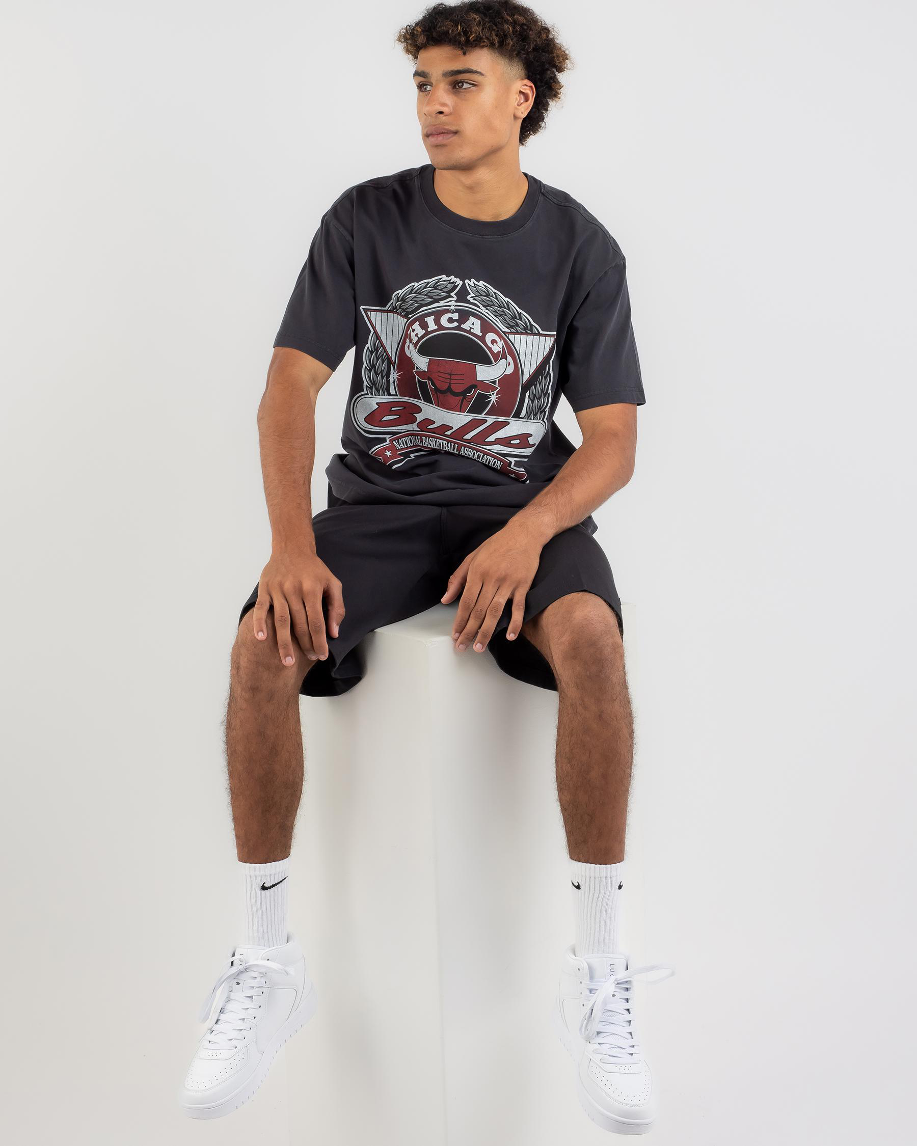Mitchell & Ness Camo Mesh Team Colour Chicago Bulls Mens T-Shirt main image 1