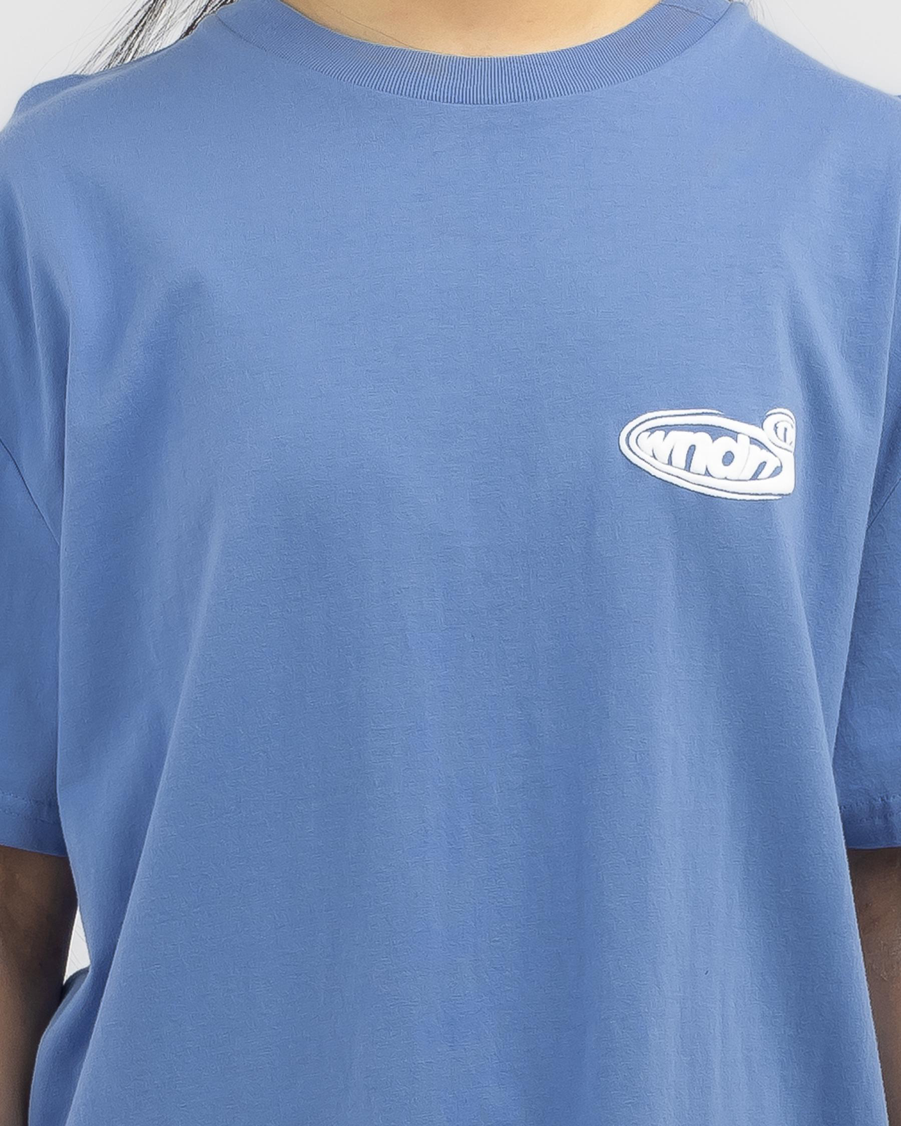 Shop Wndrr Reflex Box Fit TShirt In Air Blue Fast Shipping & Easy