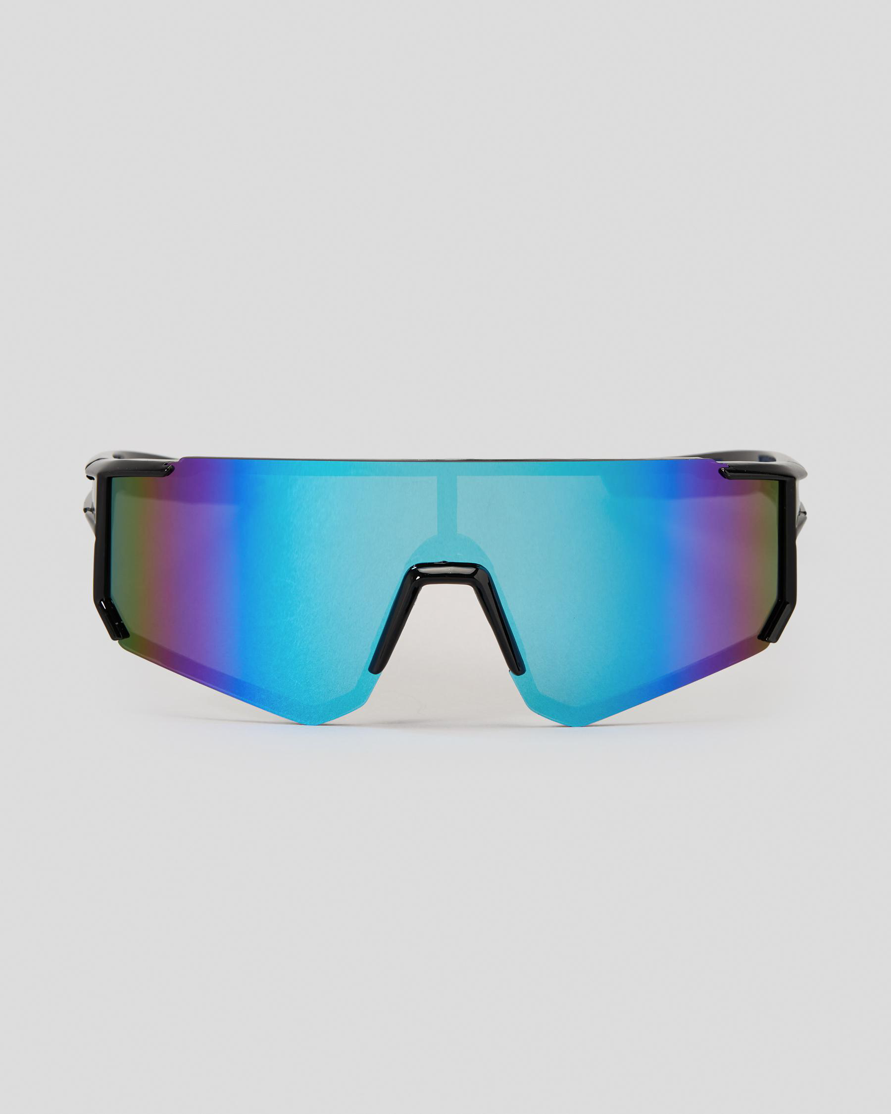 Indie Eyewear Austin Sunglasses In Black/blue Mirror FREE* Shipping