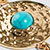 Gold/turquoise