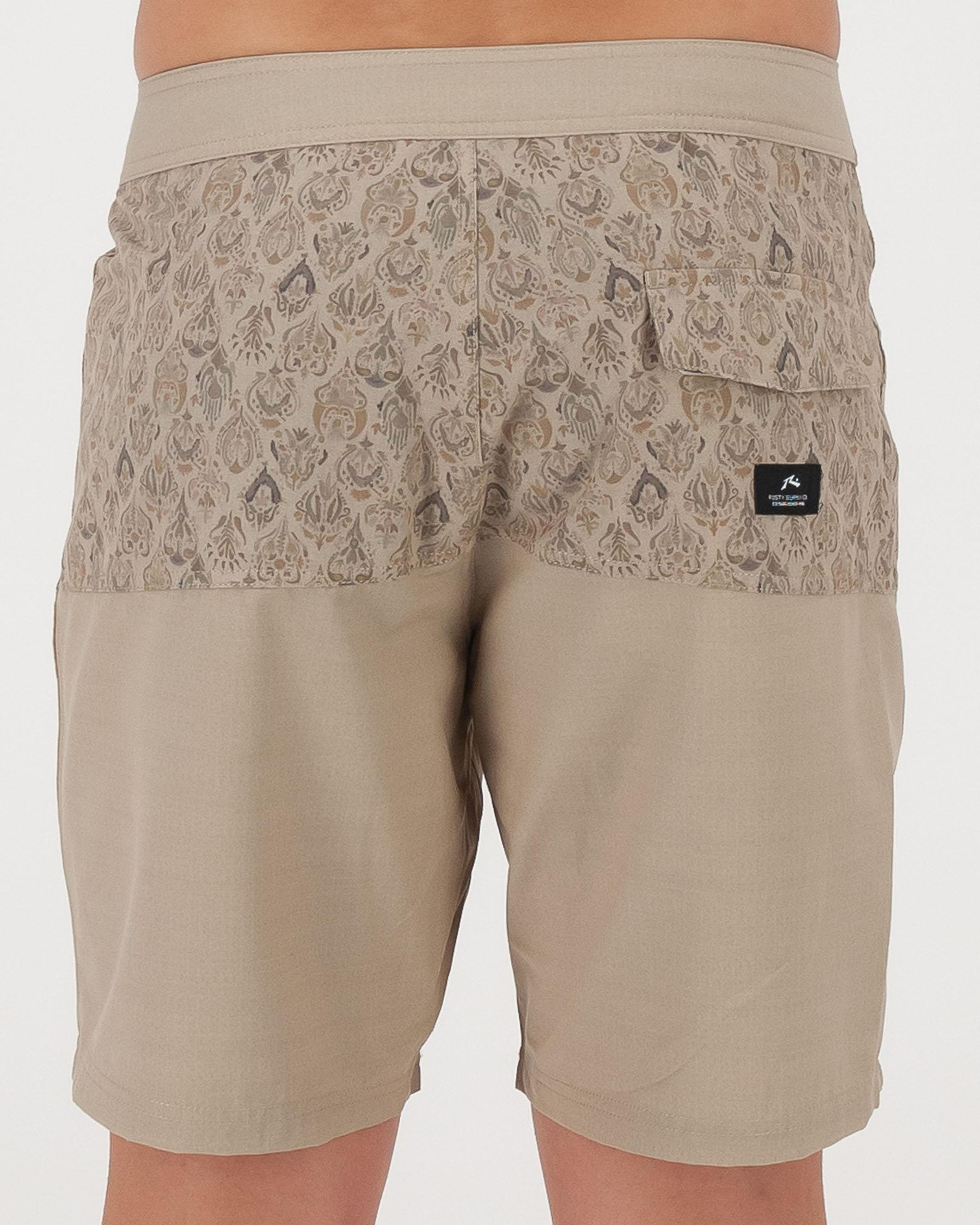 Rusty Acid Surf Board Shorts In Hummus Fast Shipping & Easy Returns
