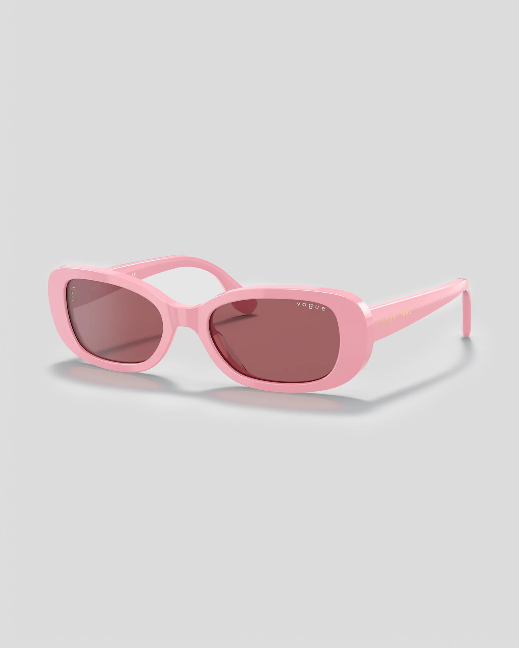 Shop Vogue Eyewear Milan Sunglasses In Pink (516369) Fast Shipping