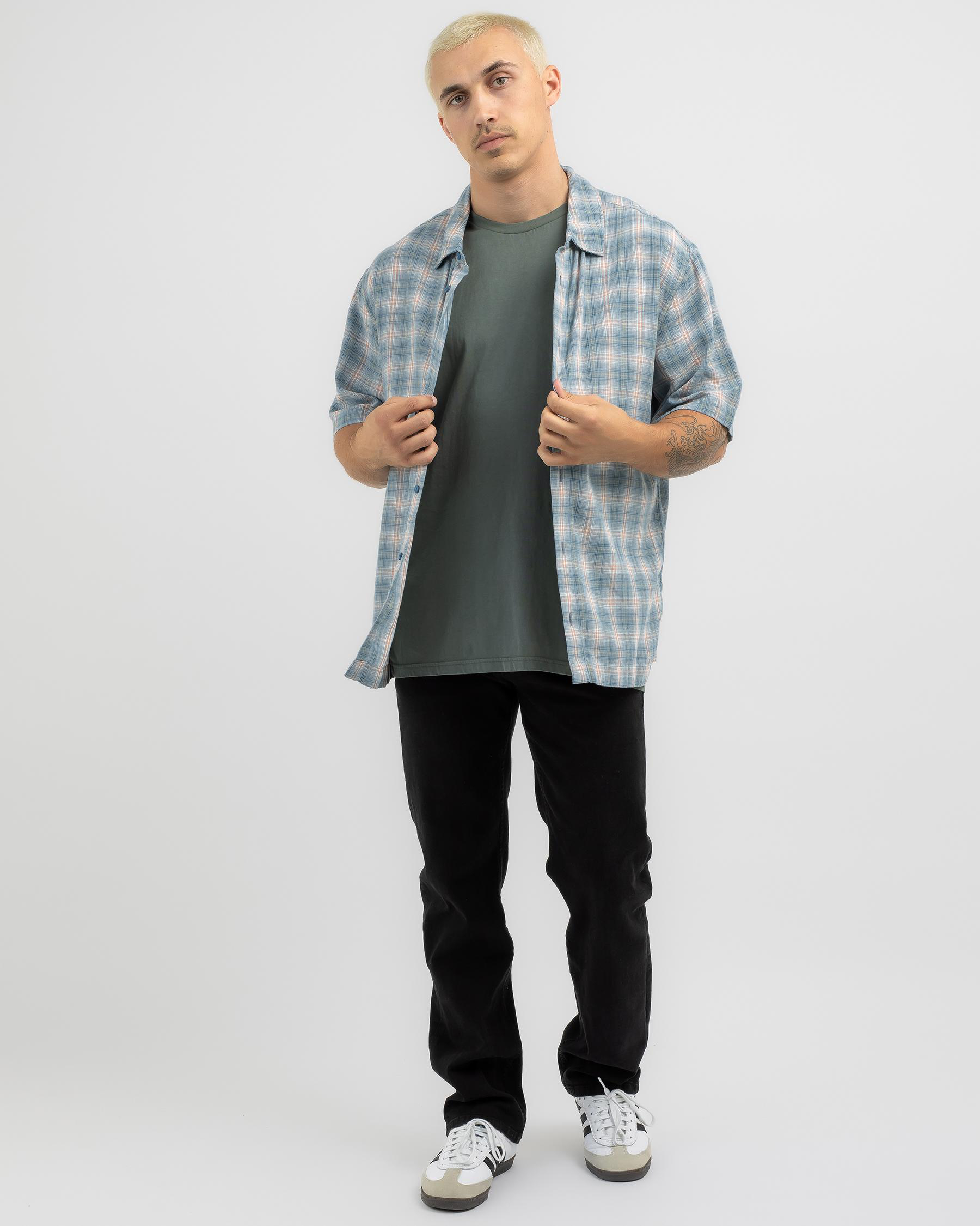 AFENDS Mens Everyday - Short Sleeve Shirt - Black