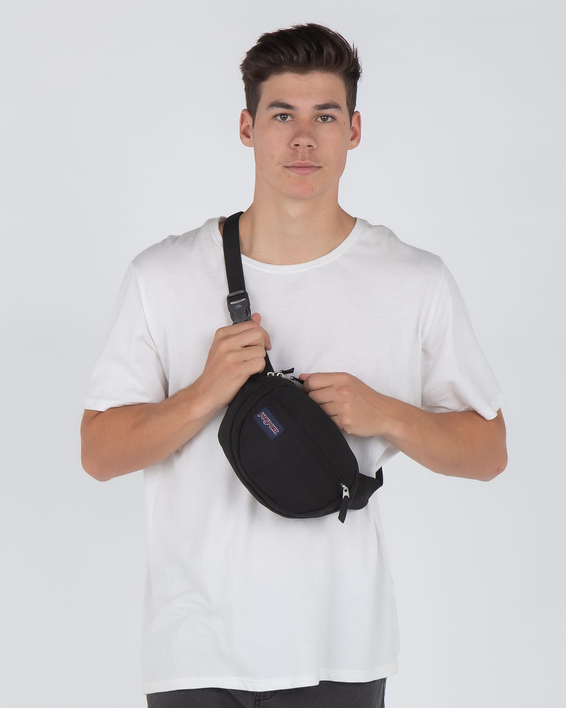 Shop JanSport Fifth Avenue Waist Bag In Black Fast Shipping & Easy