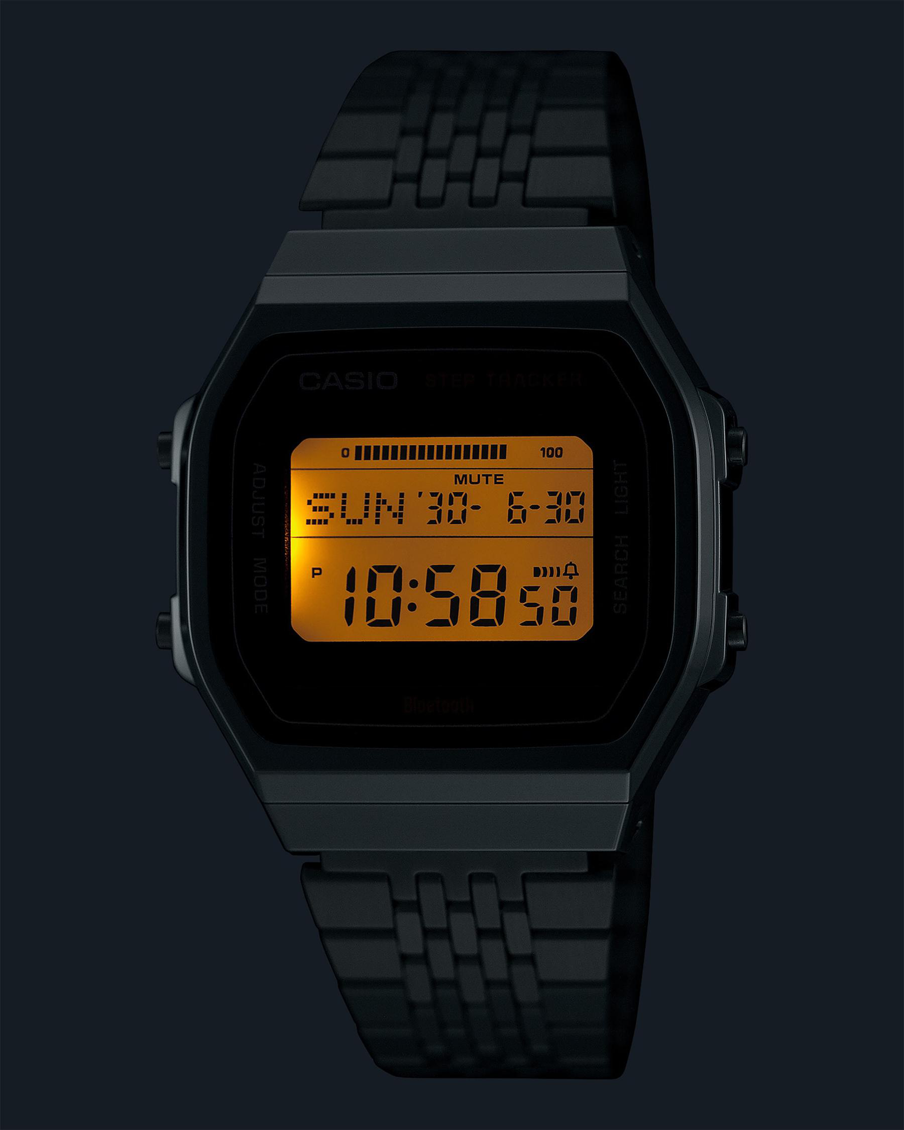 Casio ABL100WE-1A Digital Bluetooth Watch Silver/Black