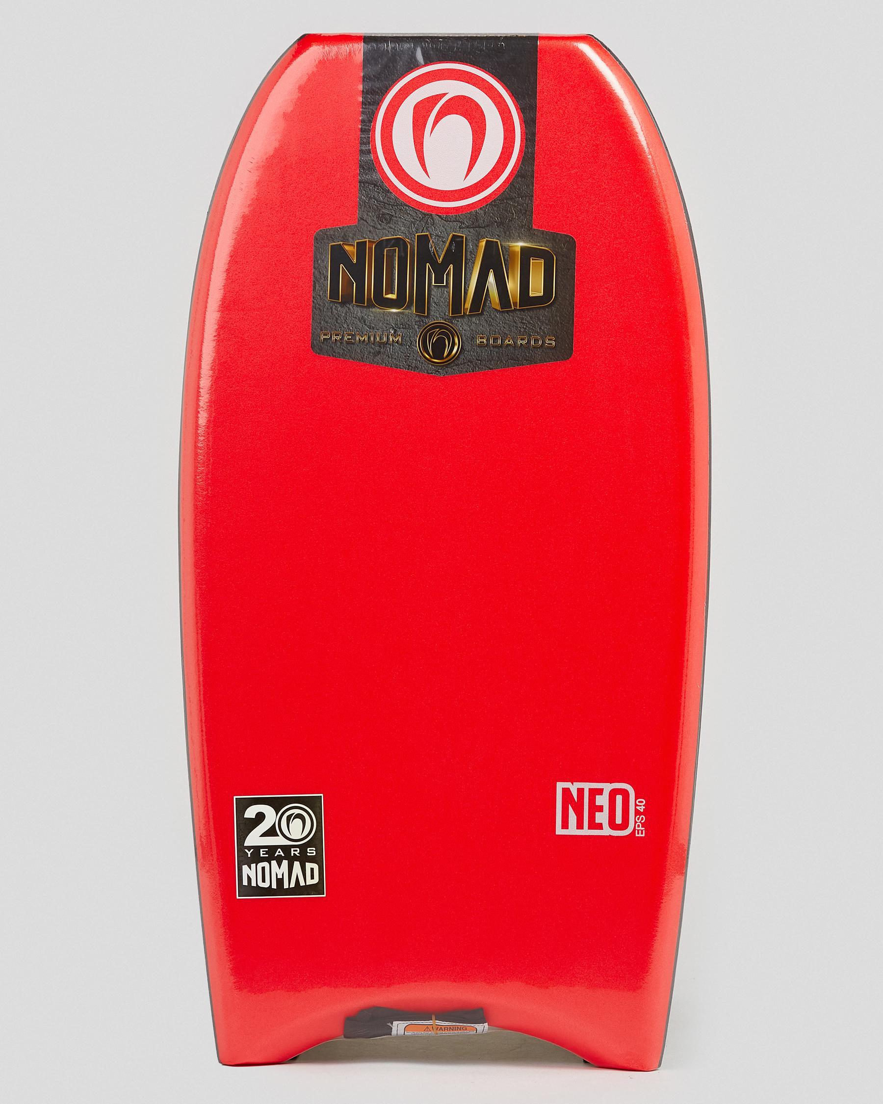 Nomad Bodyboard Neo 40" Bodyboard In Red City Beach Australia