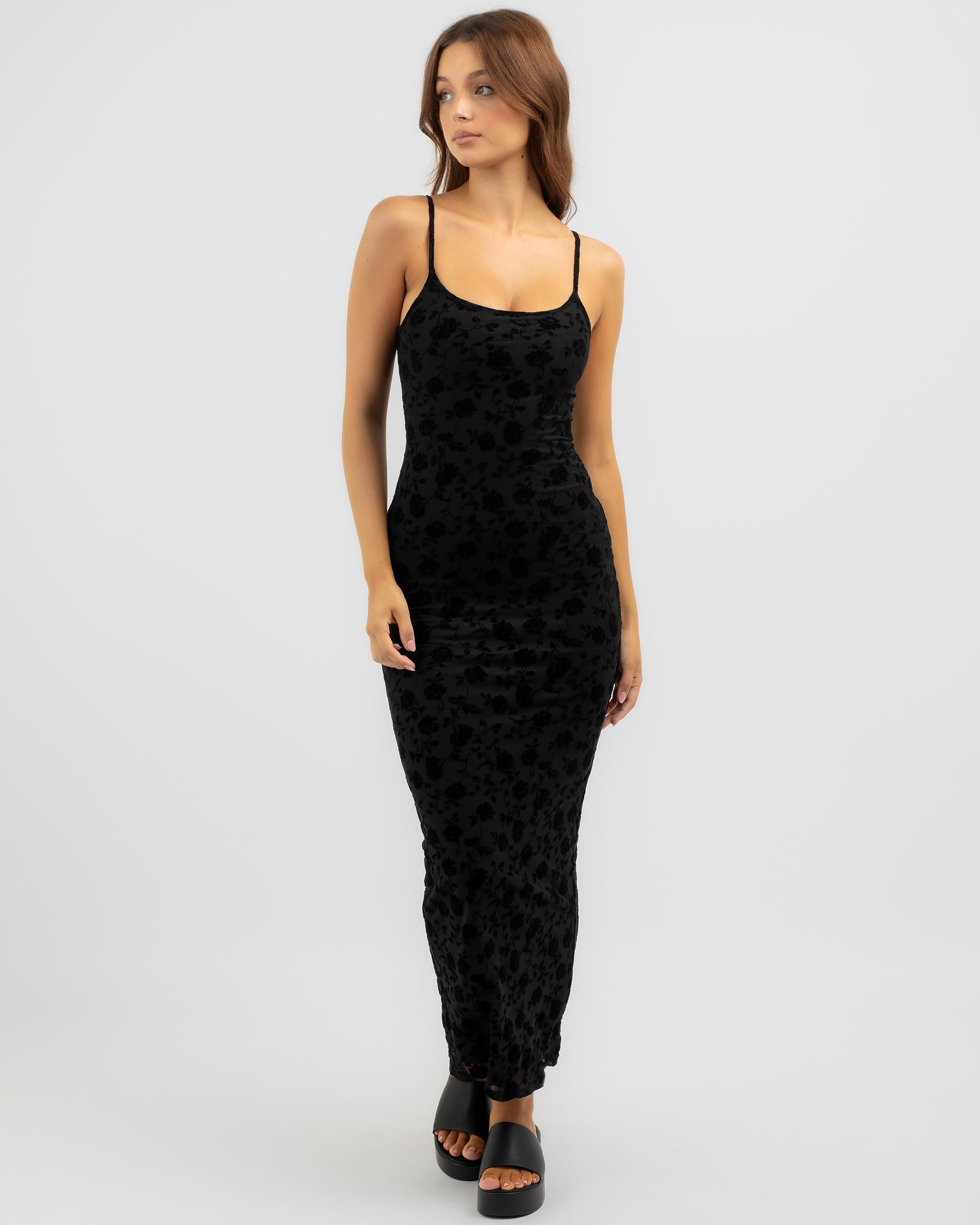 Ava And Ever Onyx Maxi Dress In Black Fast Shipping & Easy Returns