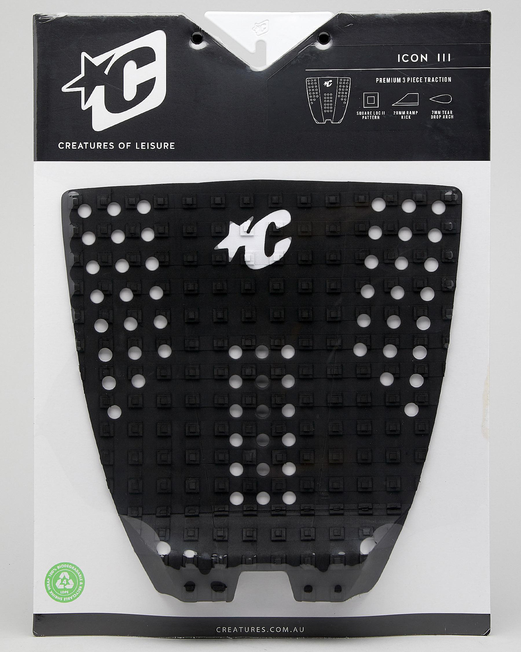 Shop Creatures Of Leisure Icon 3pc Traction Pad In Black Fast
