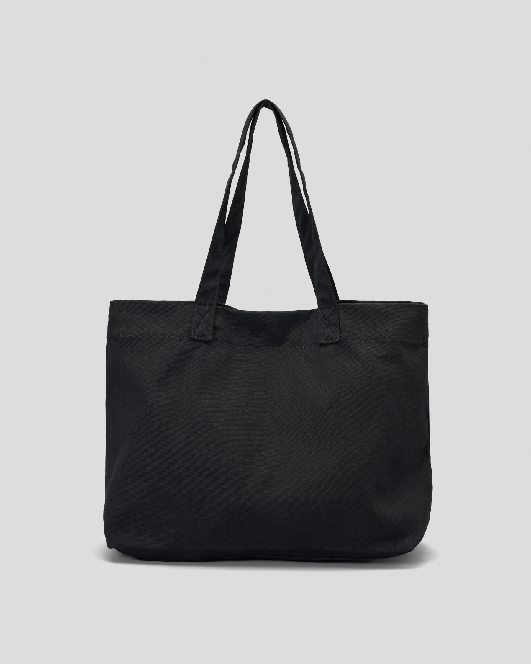 Shop Roxy Go For It Beach Bag In Anthracite - Fast Shipping & Easy ...