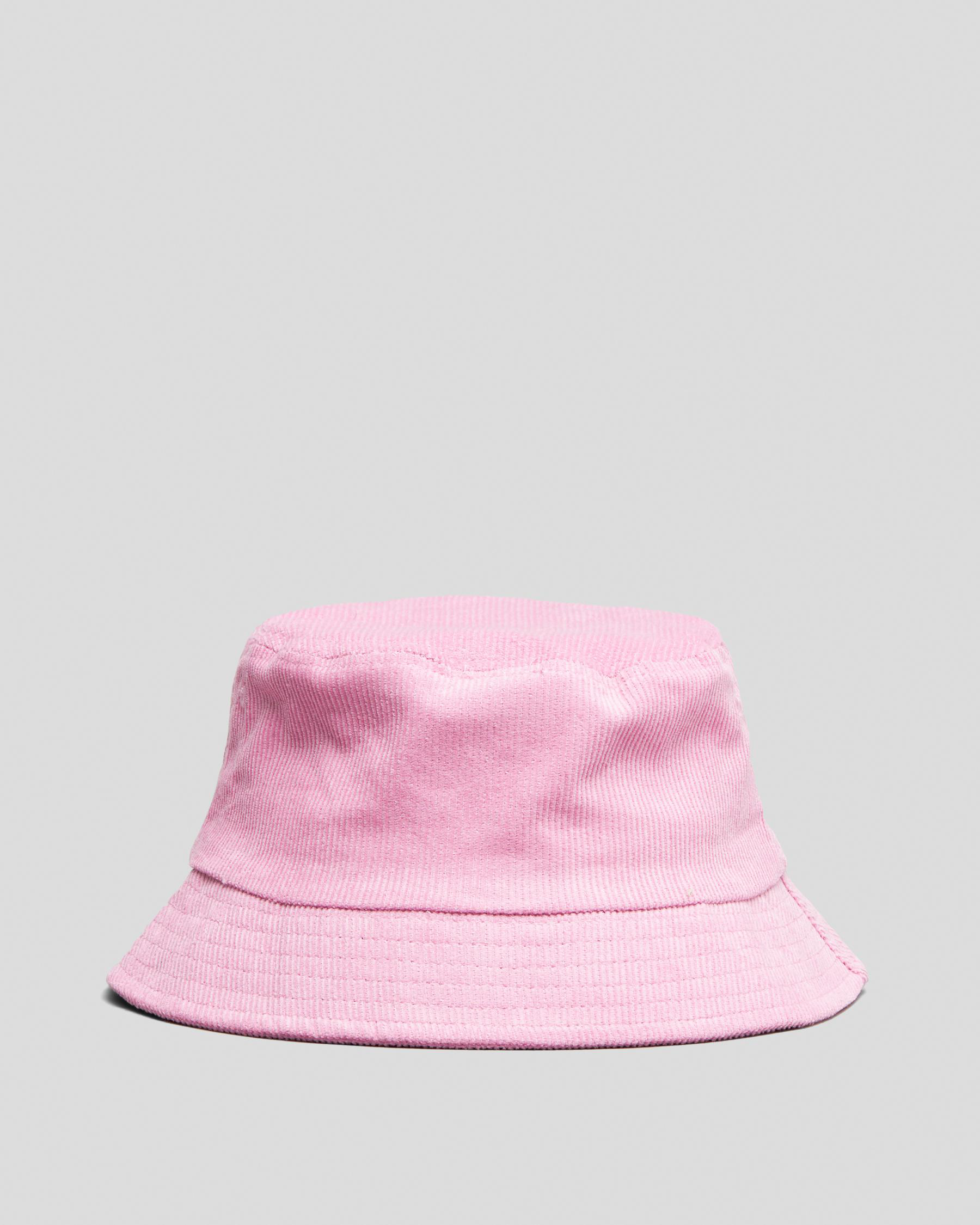 Shop Skylark Journey Cord Bucket Hat In Pink Fast Shipping & Easy