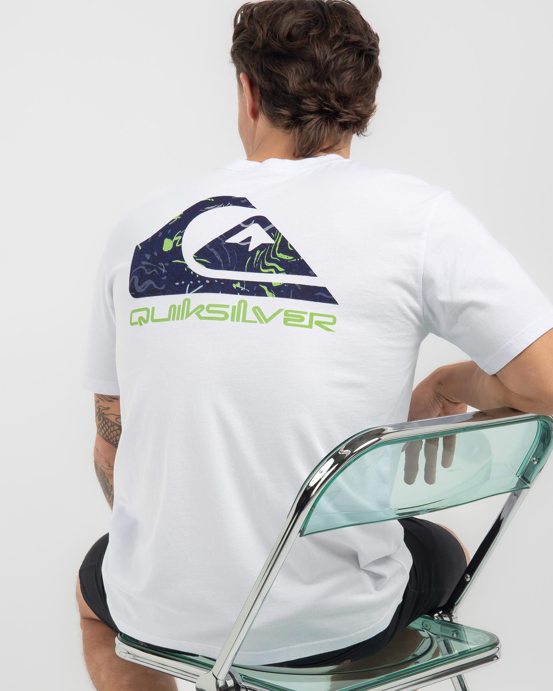 Quiksilver Corp Fills T-Shirt In White - Fast Shipping & Easy Returns ...